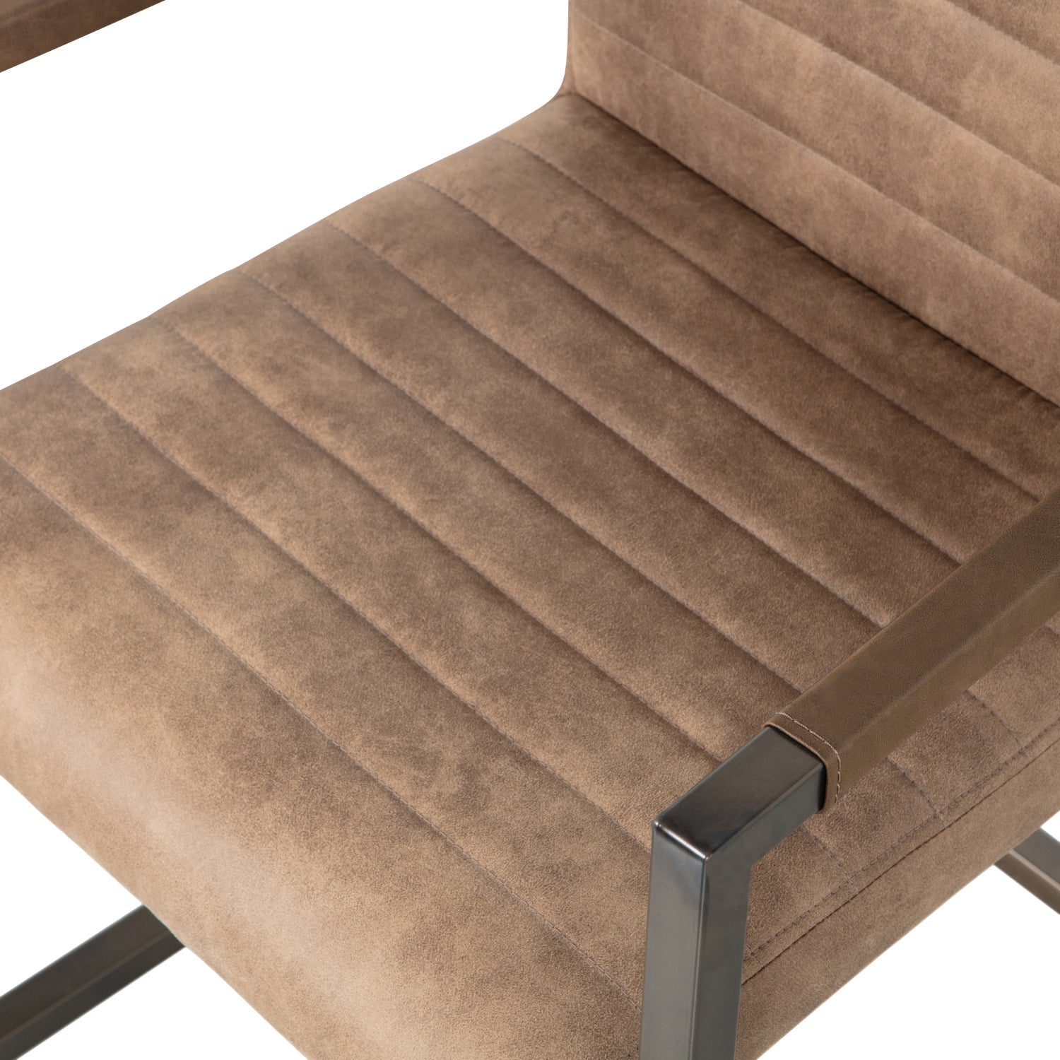 Stolička BAS hnedá ekokoža