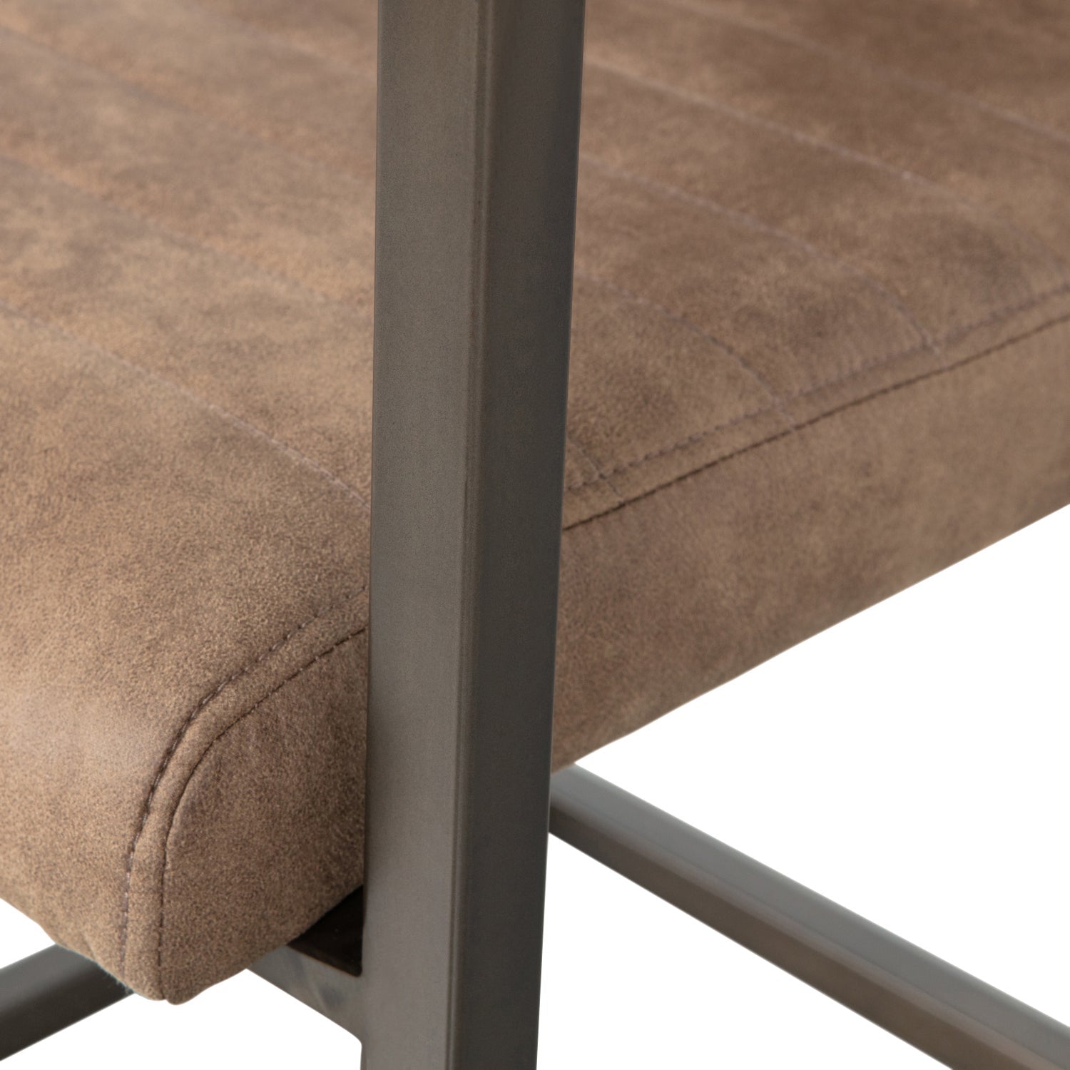 Stolička BAS hnedá ekokoža