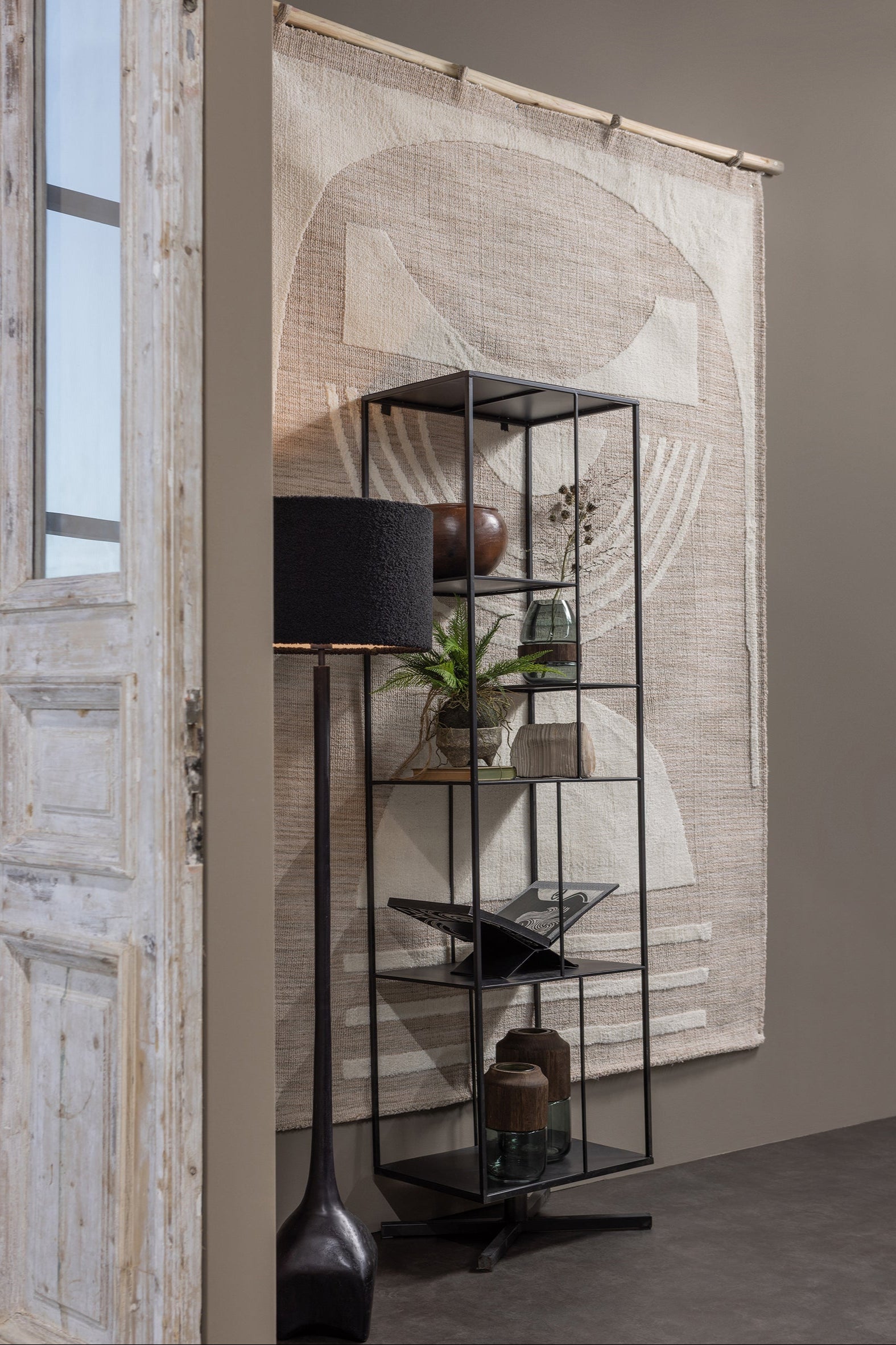 Podstavec lampy FOSS antický čierny