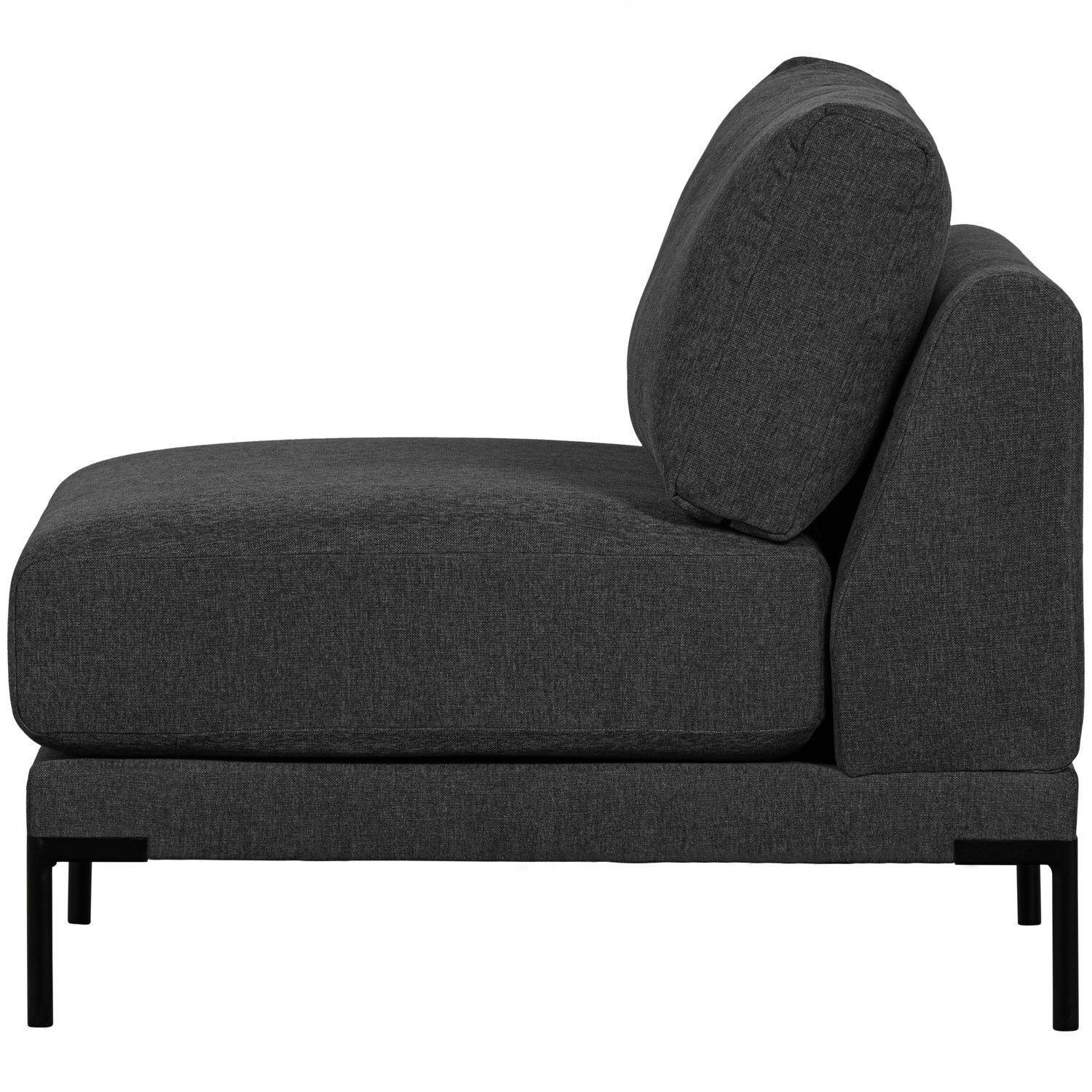 Fotel / modul COUPLE antracitový