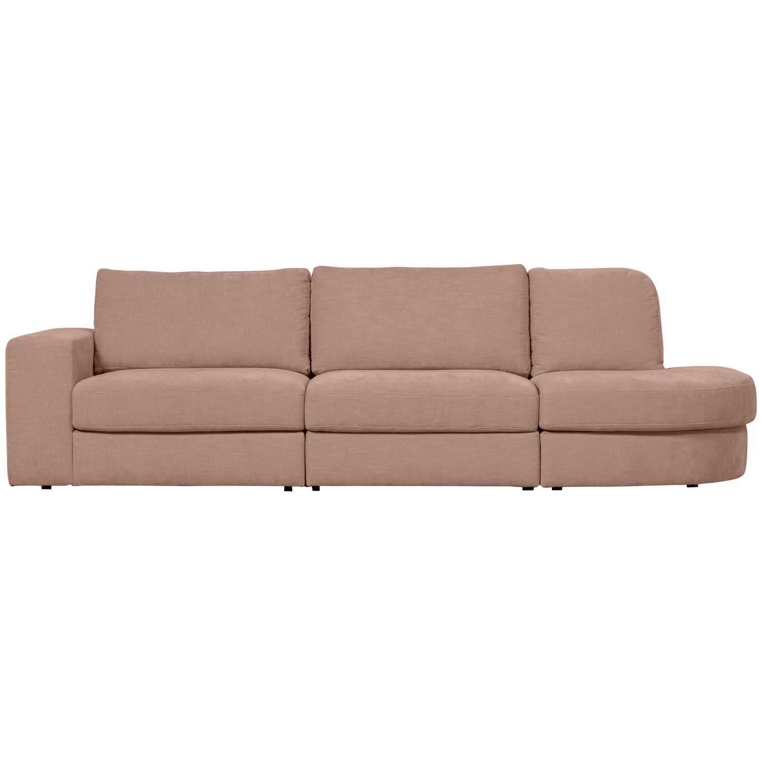 Right-facing open FAMILY sofa in pink