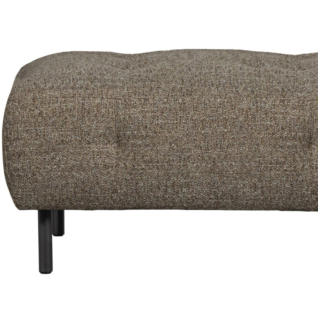 Puf LLOYD tmavohnedý melír