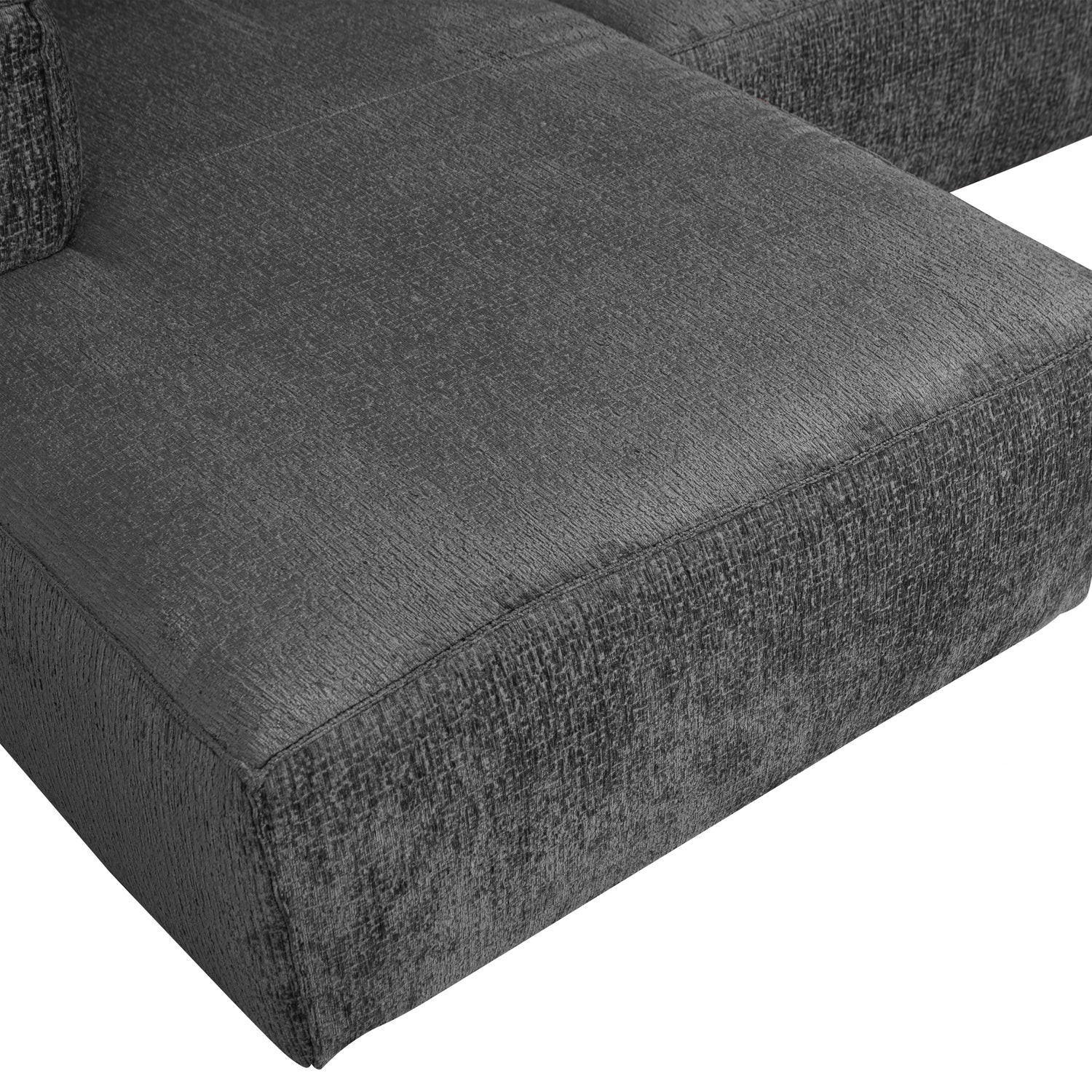 Rohová sedačka ľavostranná BEAN oceľová modrá