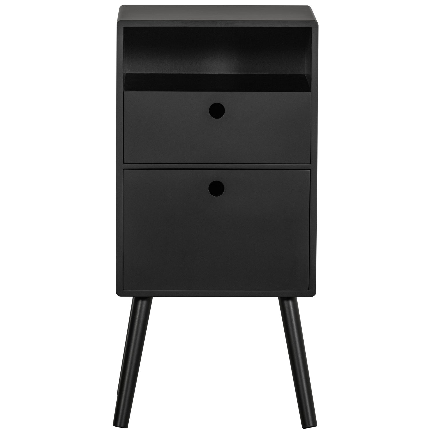 Vysoká nočná skrinka OZZY čierna