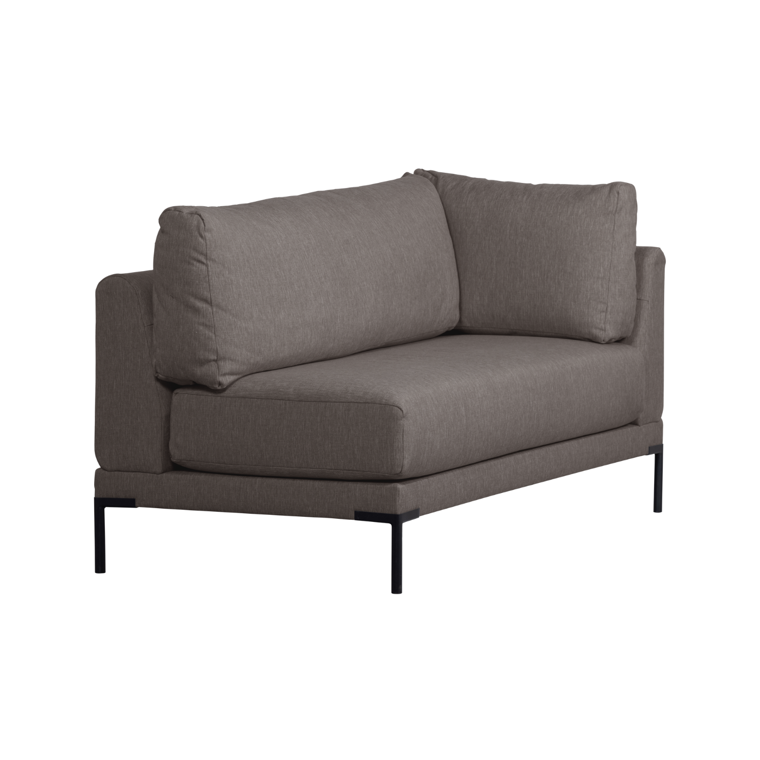 Szezlong ľavostranný COUPLE DINING BENCH šedý