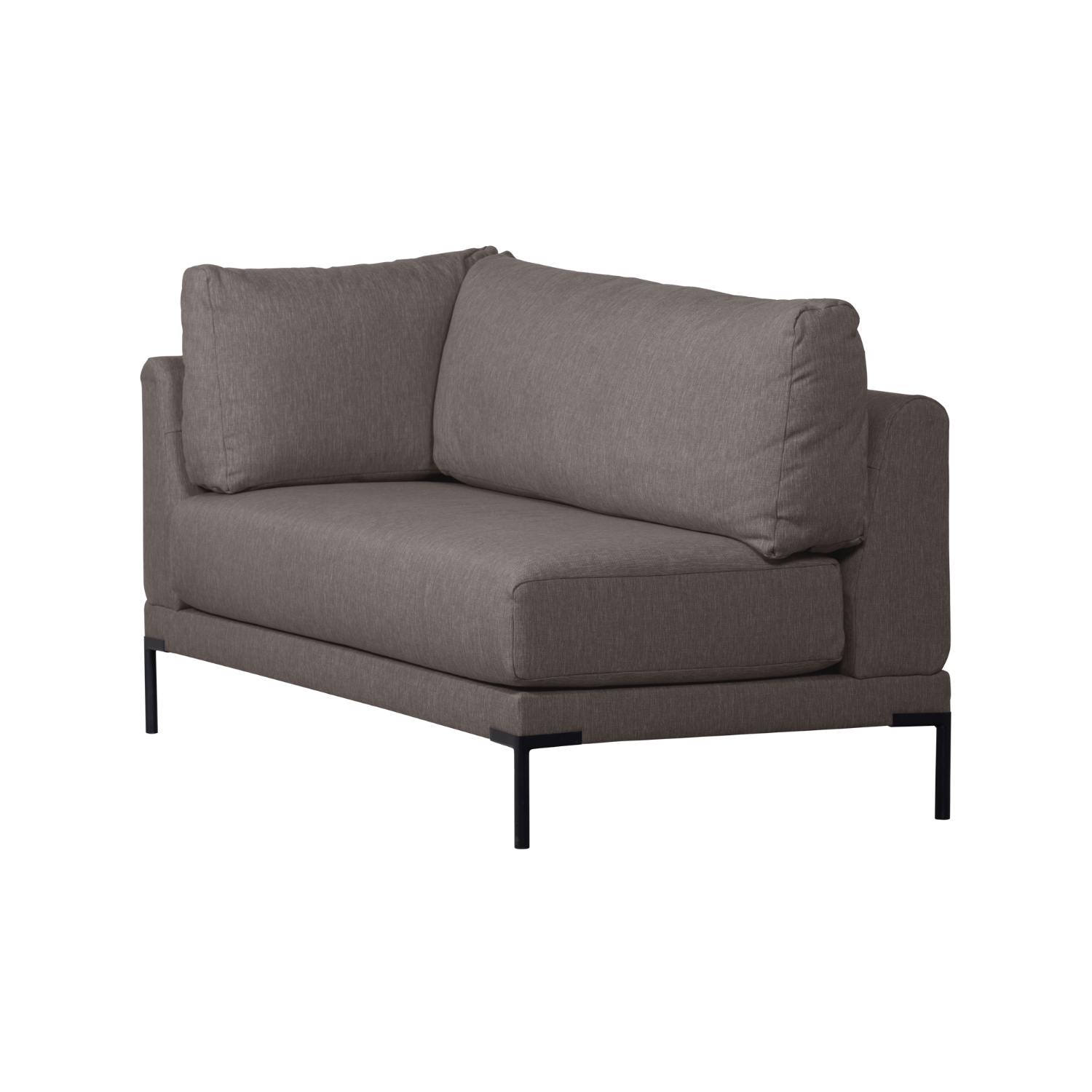 Szezlong pravostranný COUPLE DINING BENCH šedý