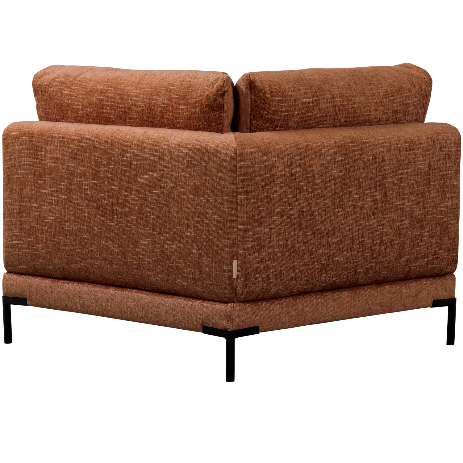 Sofa COUPLE - modulárny rohový hrdzavý melír