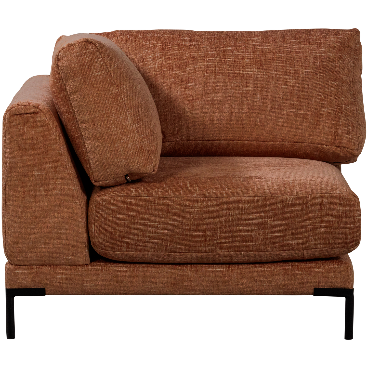 Sofa COUPLE - modulárny rohový hrdzavý melír