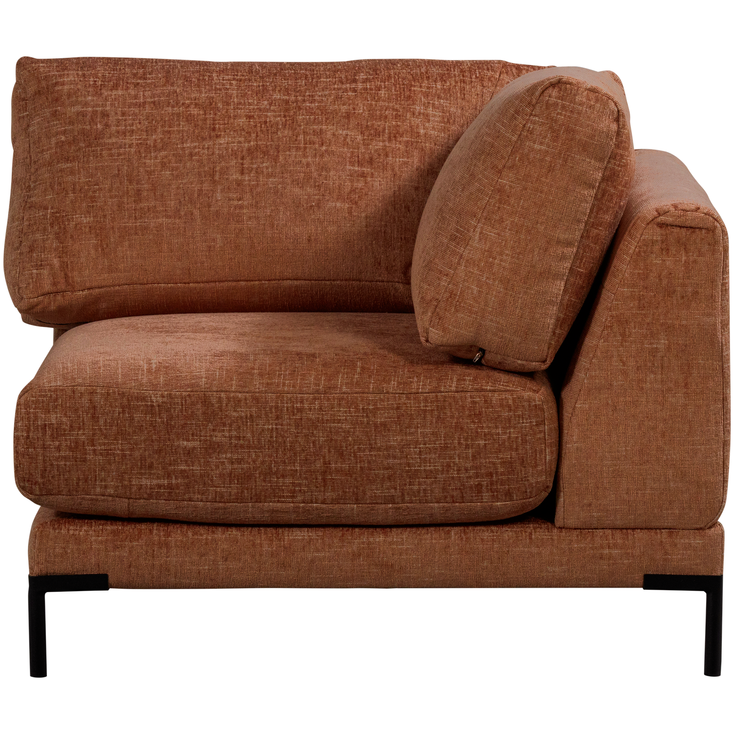 Sofa COUPLE - modulárny rohový hrdzavý melír