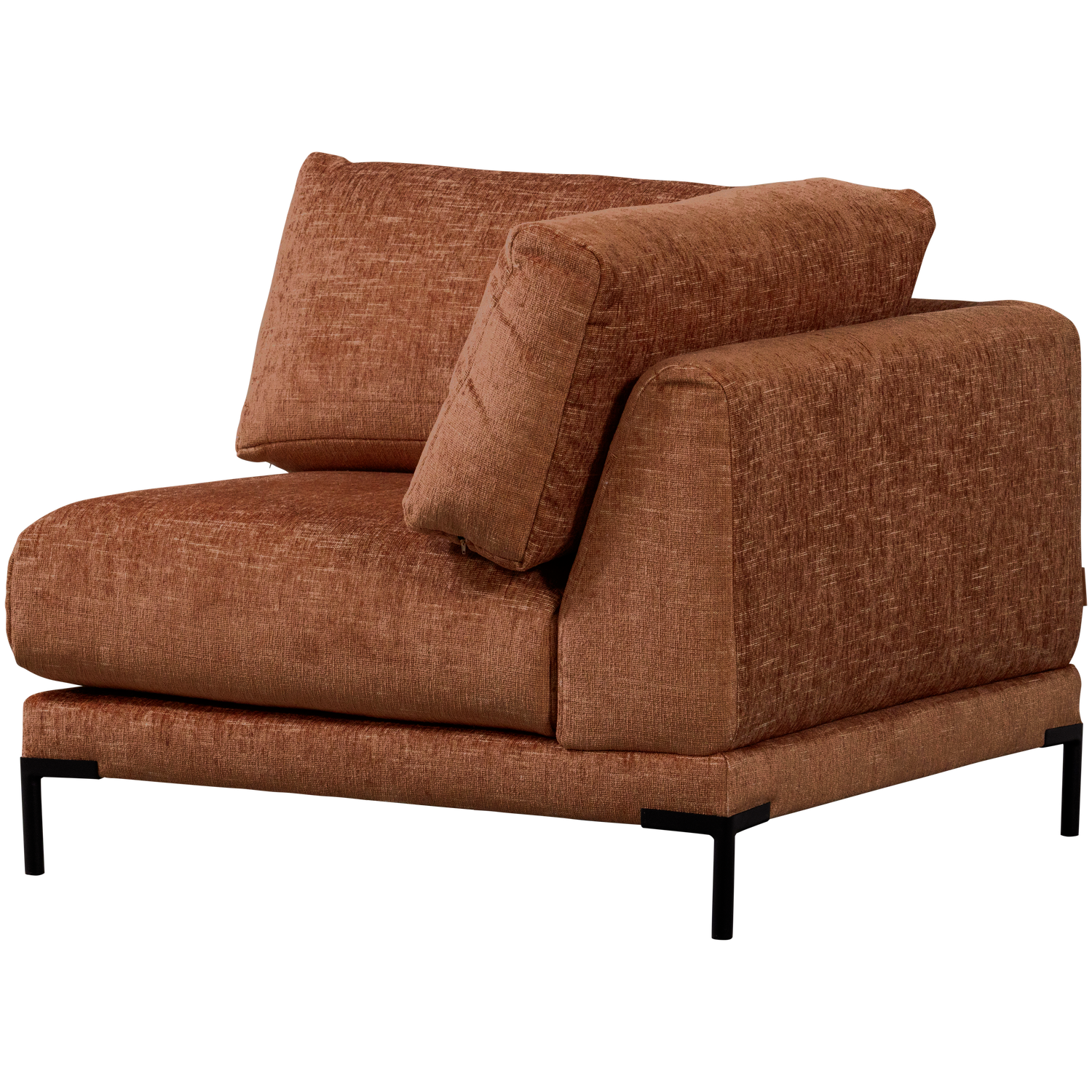 Sofa COUPLE - modulárny rohový hrdzavý melír