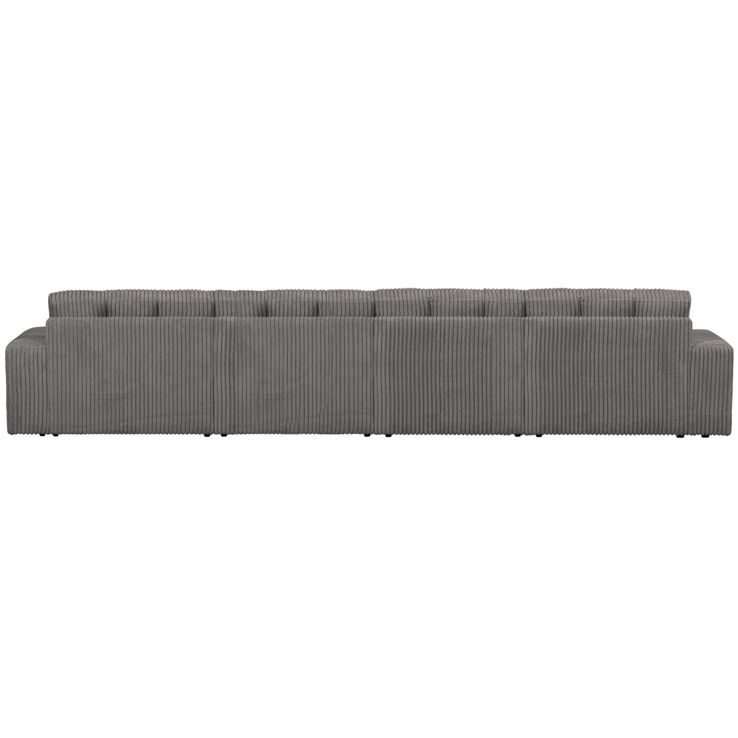 Second date 4-person sofa gray corduroy