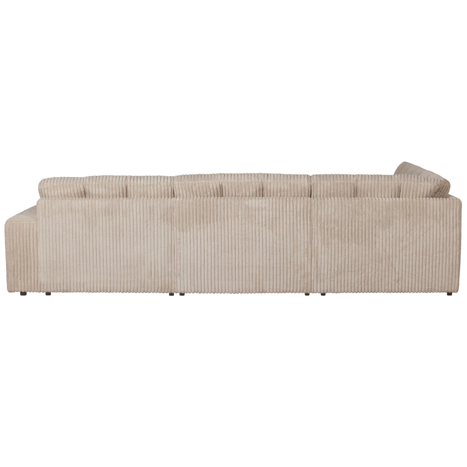 Left-facing corner sofa SECOND DATE beige corduroy