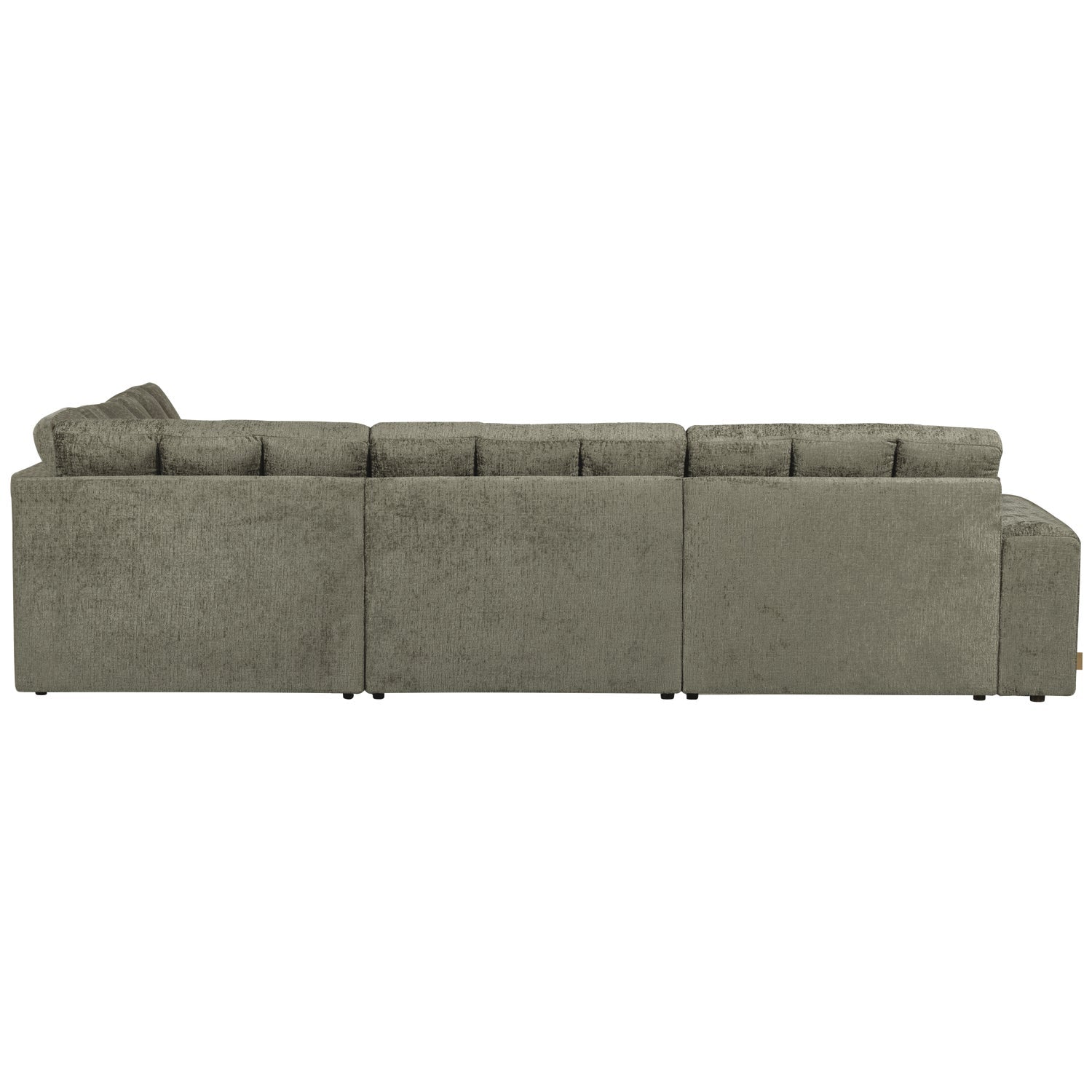 Right-facing corner sofa SECOND DATE - FROST velvet