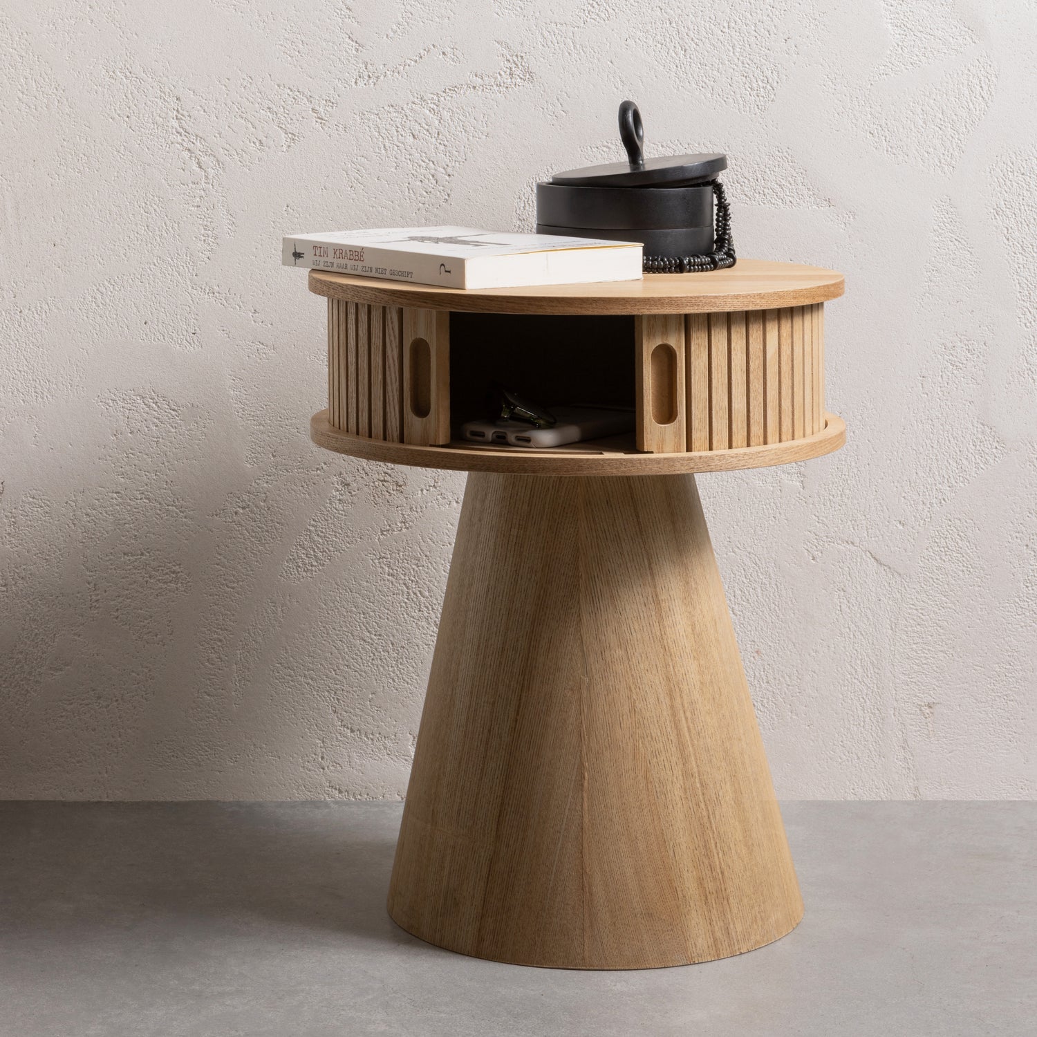 KARRI Nightstand Poplar Wood