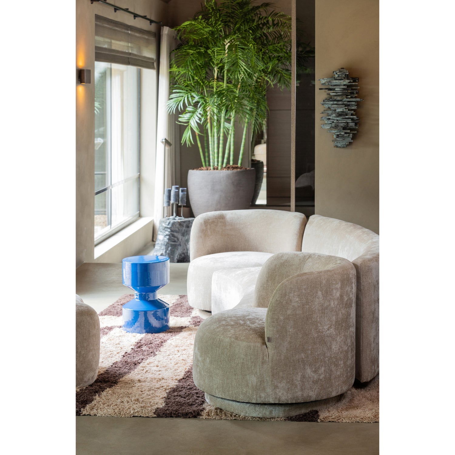 Koberec s dlhým vlasom FAFA hnedý s béžovým