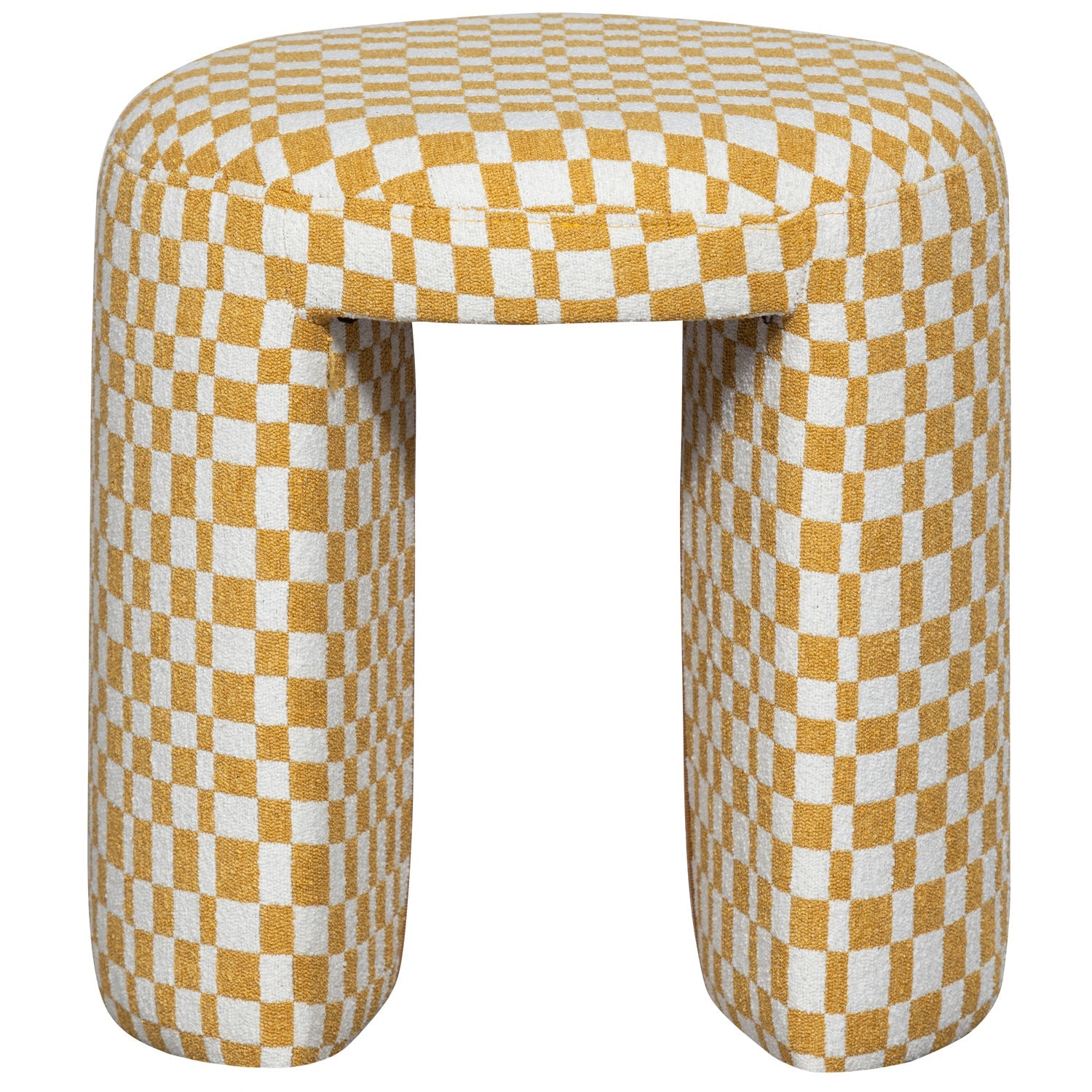 Charlie stool cream with yellow