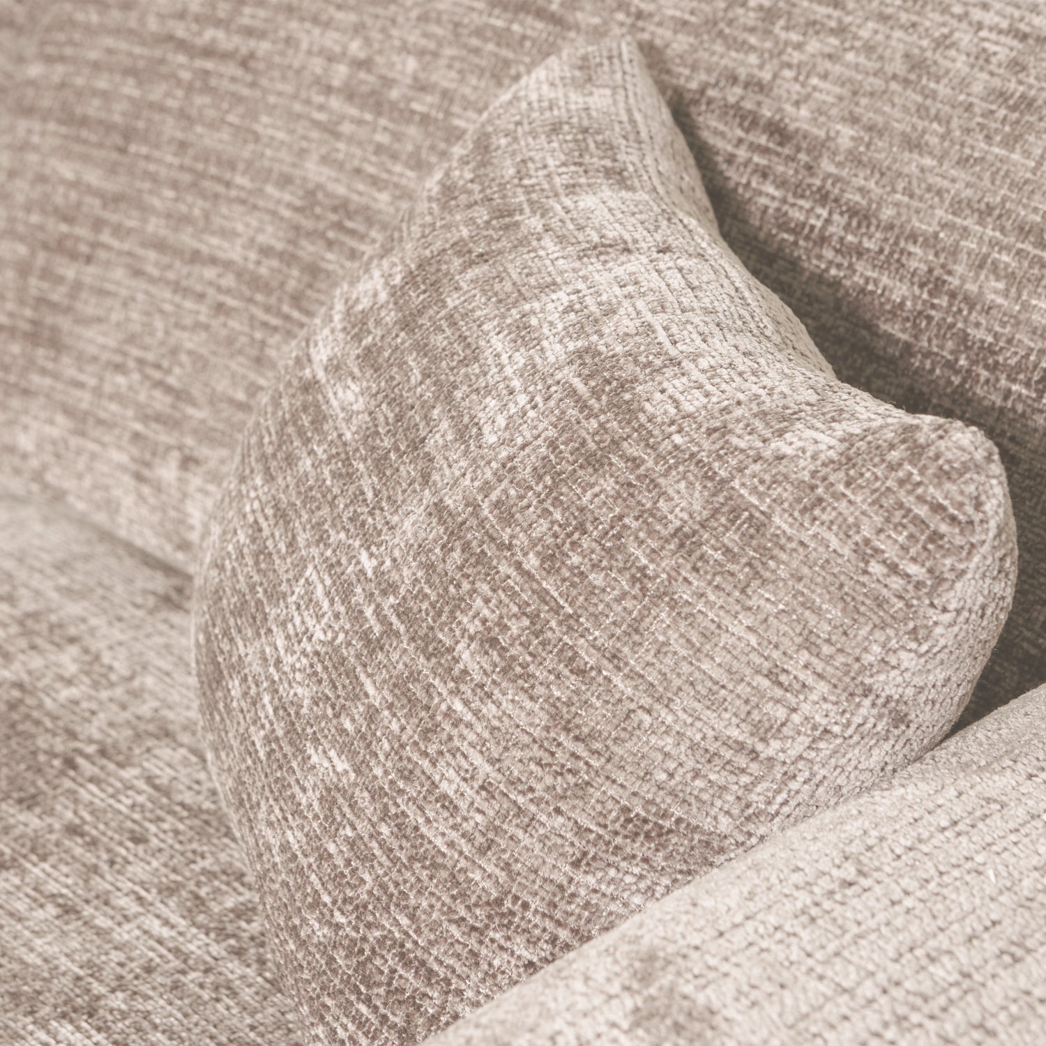 Left-facing modular CLOUD corner sofa in beige