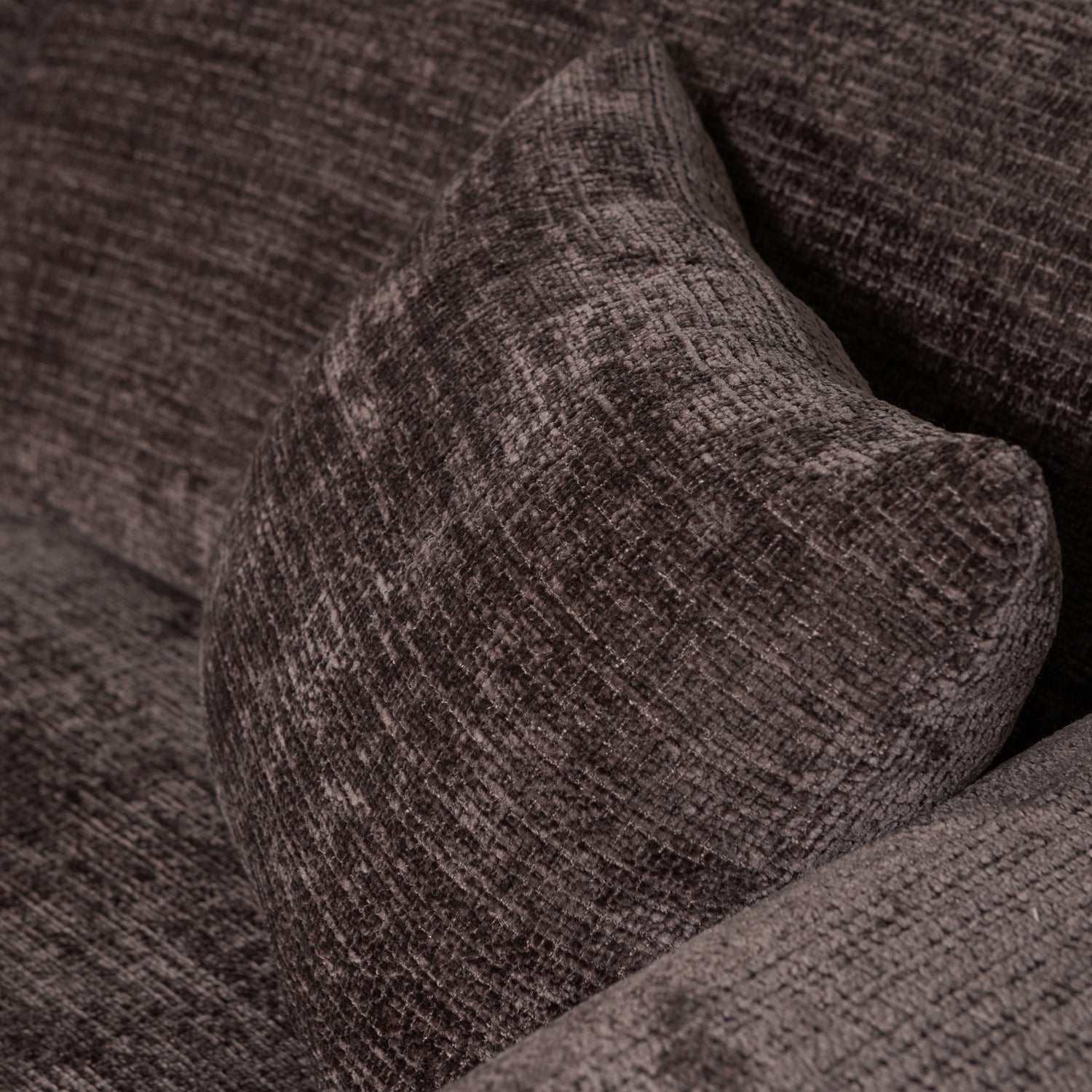 Left-facing modular CLOUD corner sofa in brown