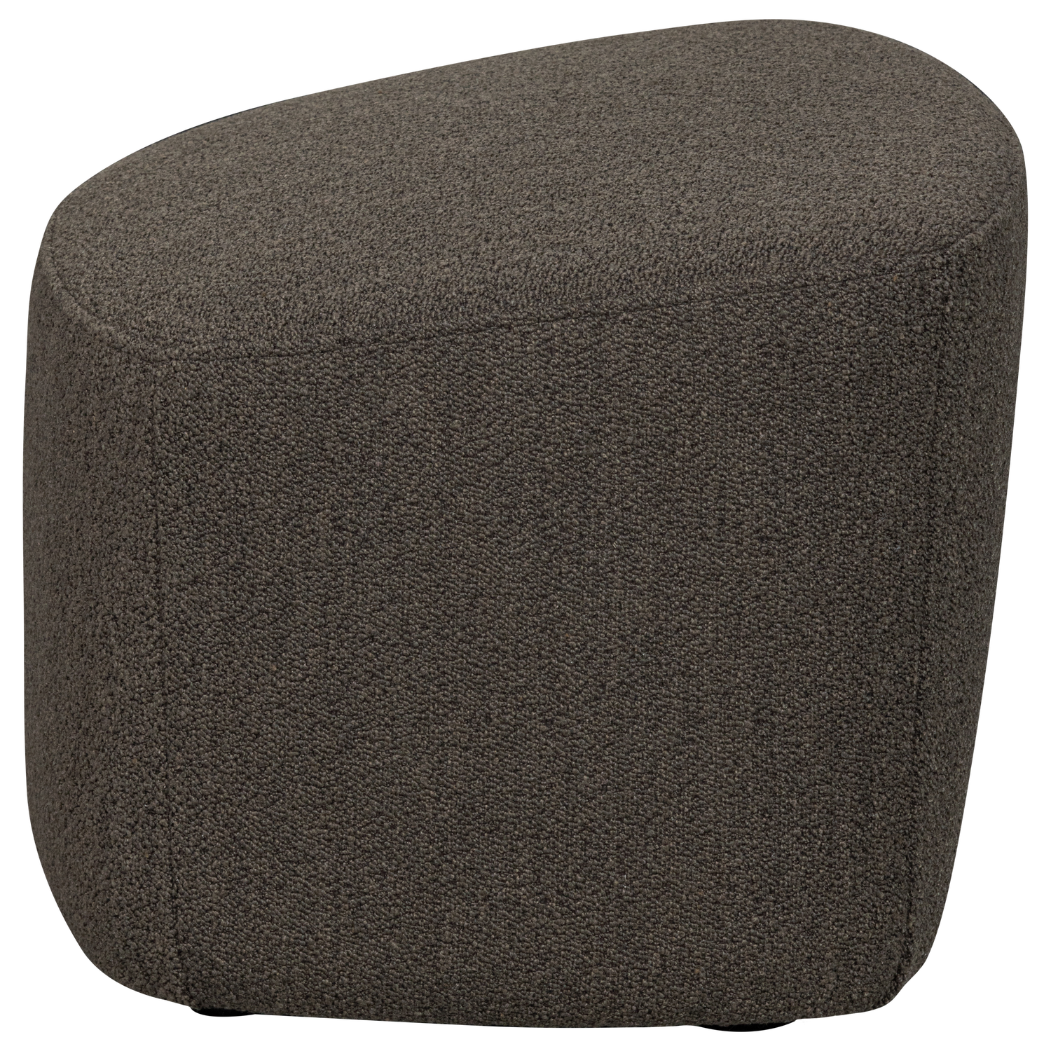 Puf LOFTY hnedý bouclé