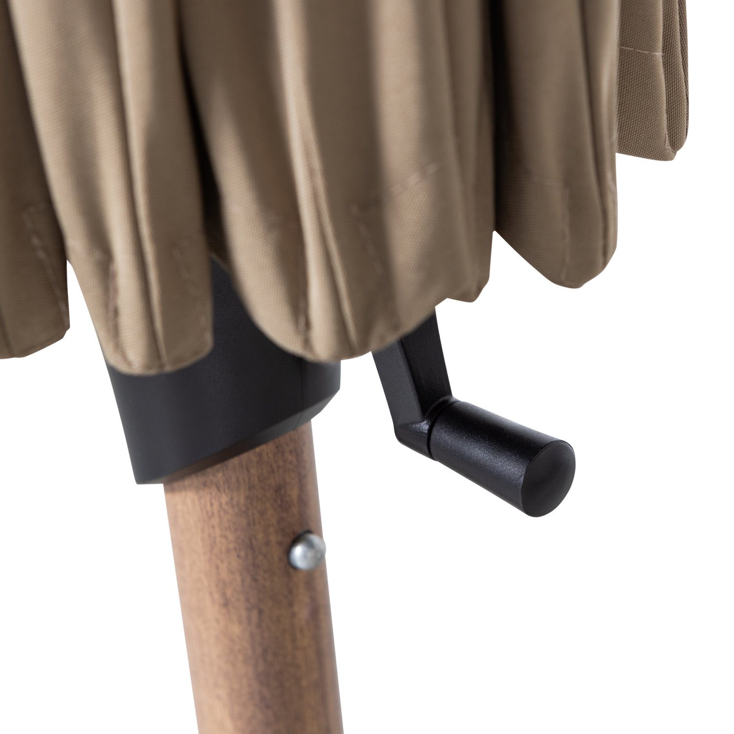 MONICA green garden parasol with beige base