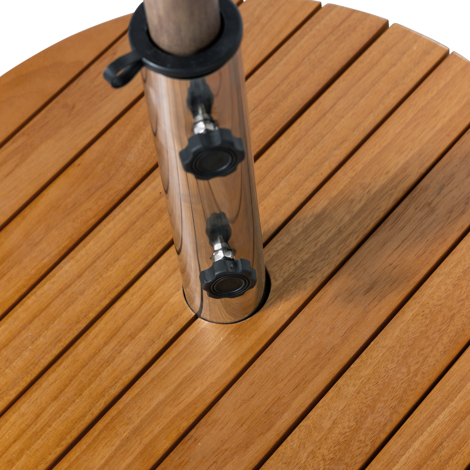 MONICA green garden parasol with beige base