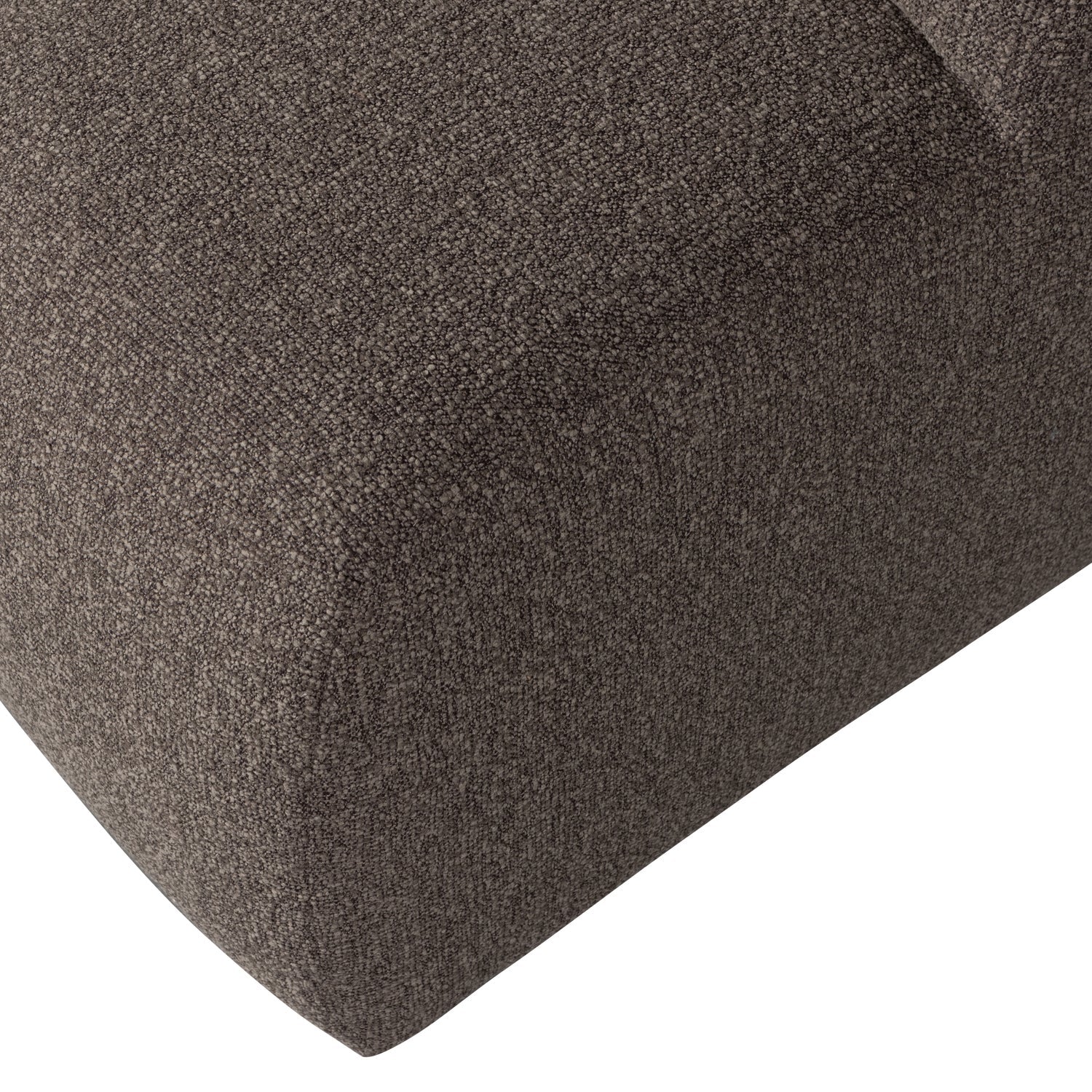 Puf MOJO tmavohnedý bouclé