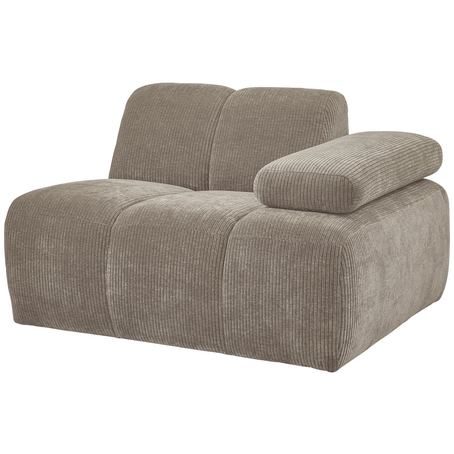 MOJO modular sofa - right element dark sandy corduroy