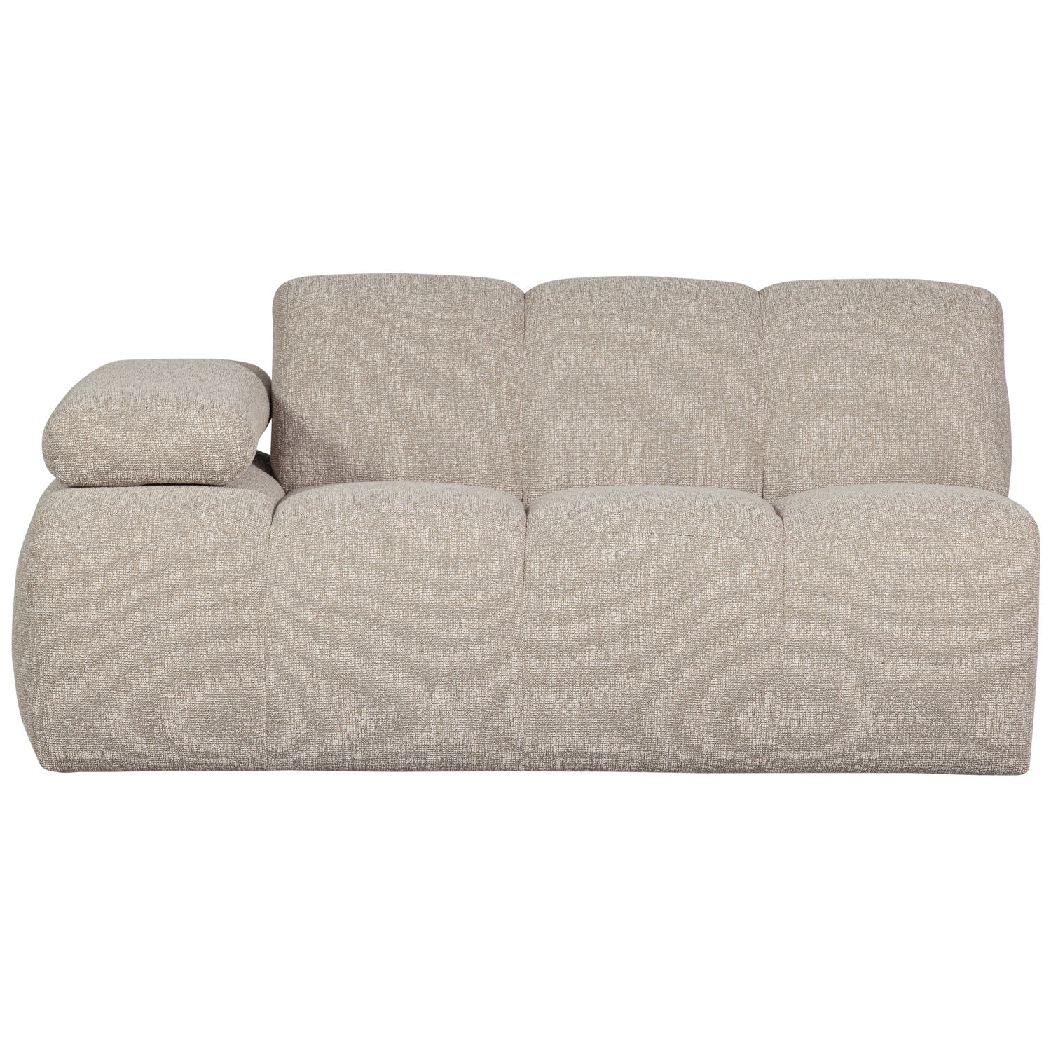 MOJO modular sofa - 1.5-seater left-sided beige mélange bouclé element