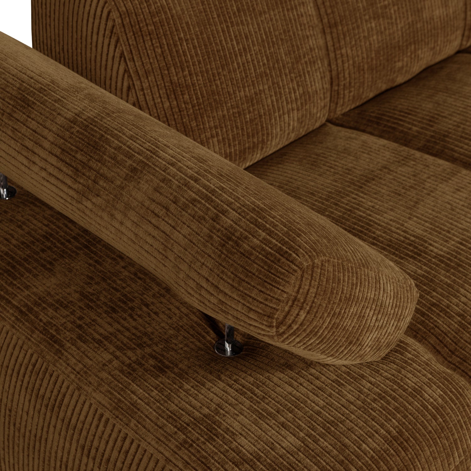 MOJO modular sofa - 1.5-seater left-sided dark honey corduroy element