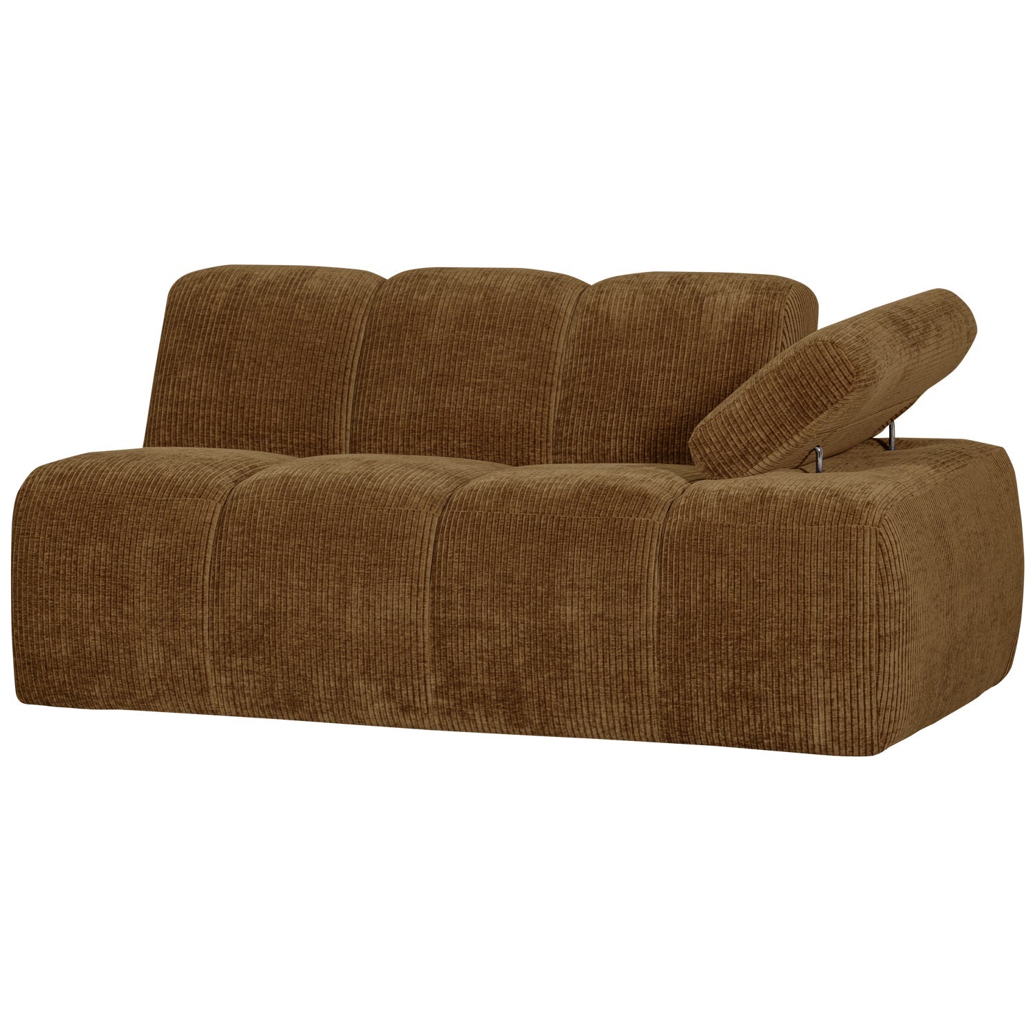 MOJO modular sofa - 1.5-seater right-hand element dark honey corduroy