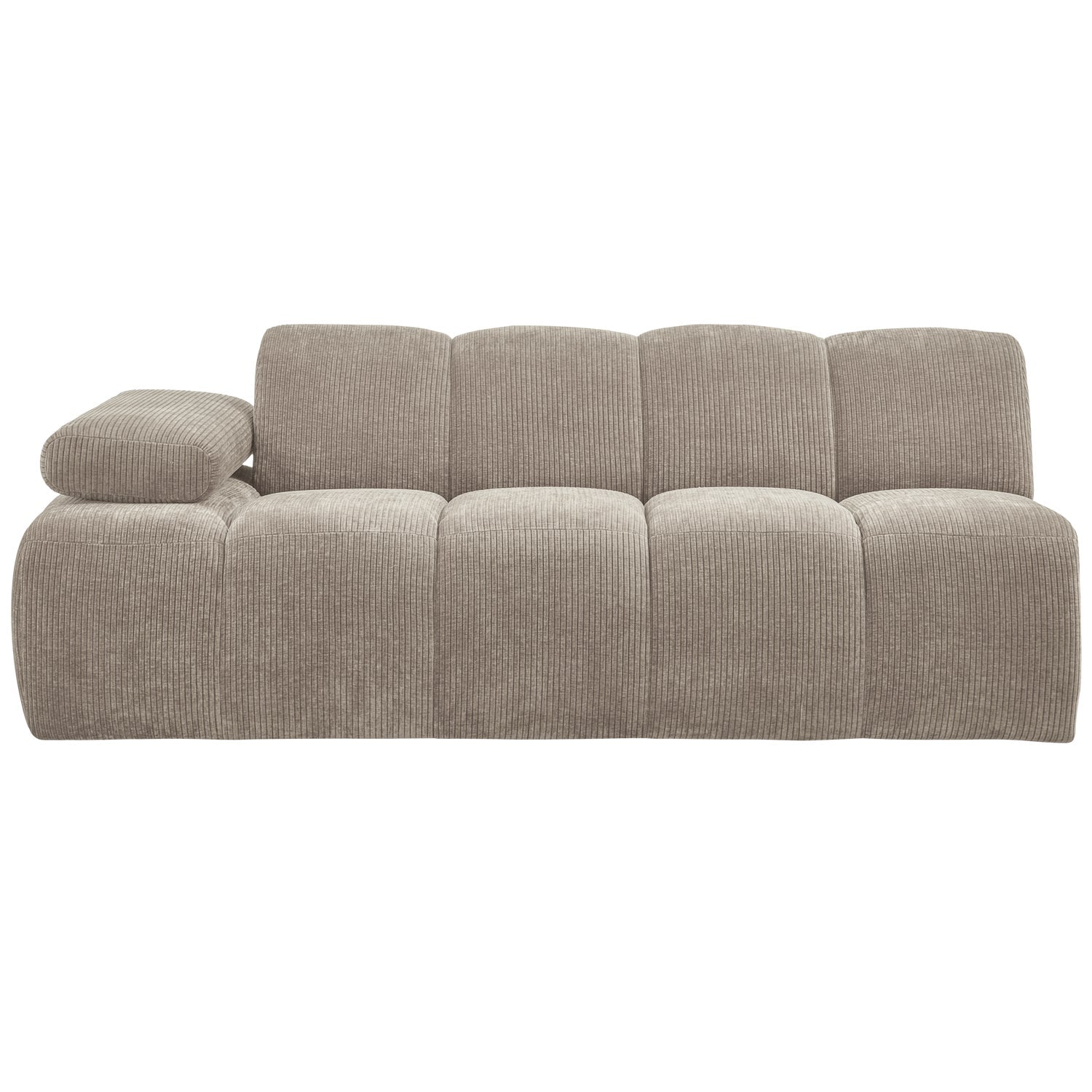 MOJO modular sofa - left-sided 2-seater dark sandy corduroy element