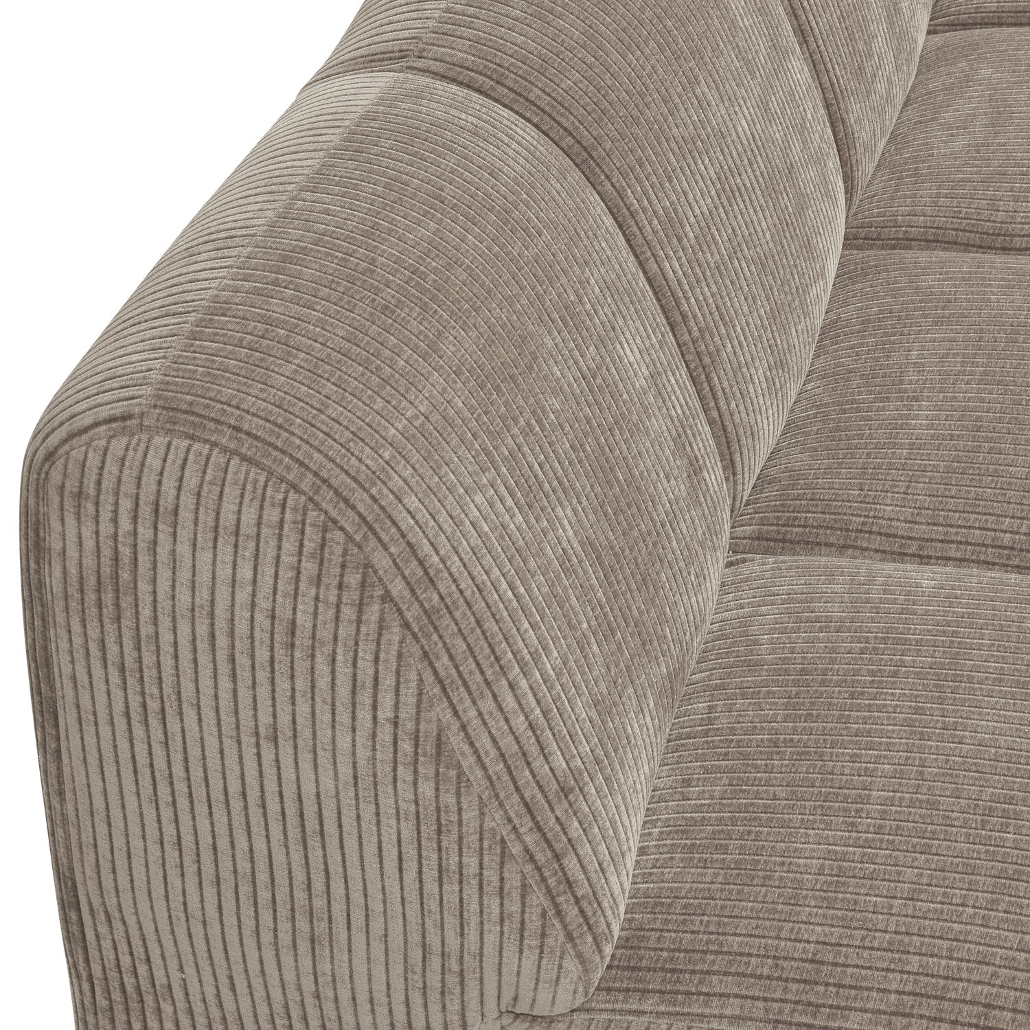 MOJO modular sofa - right-facing 2-seater dark sandy corduroy element