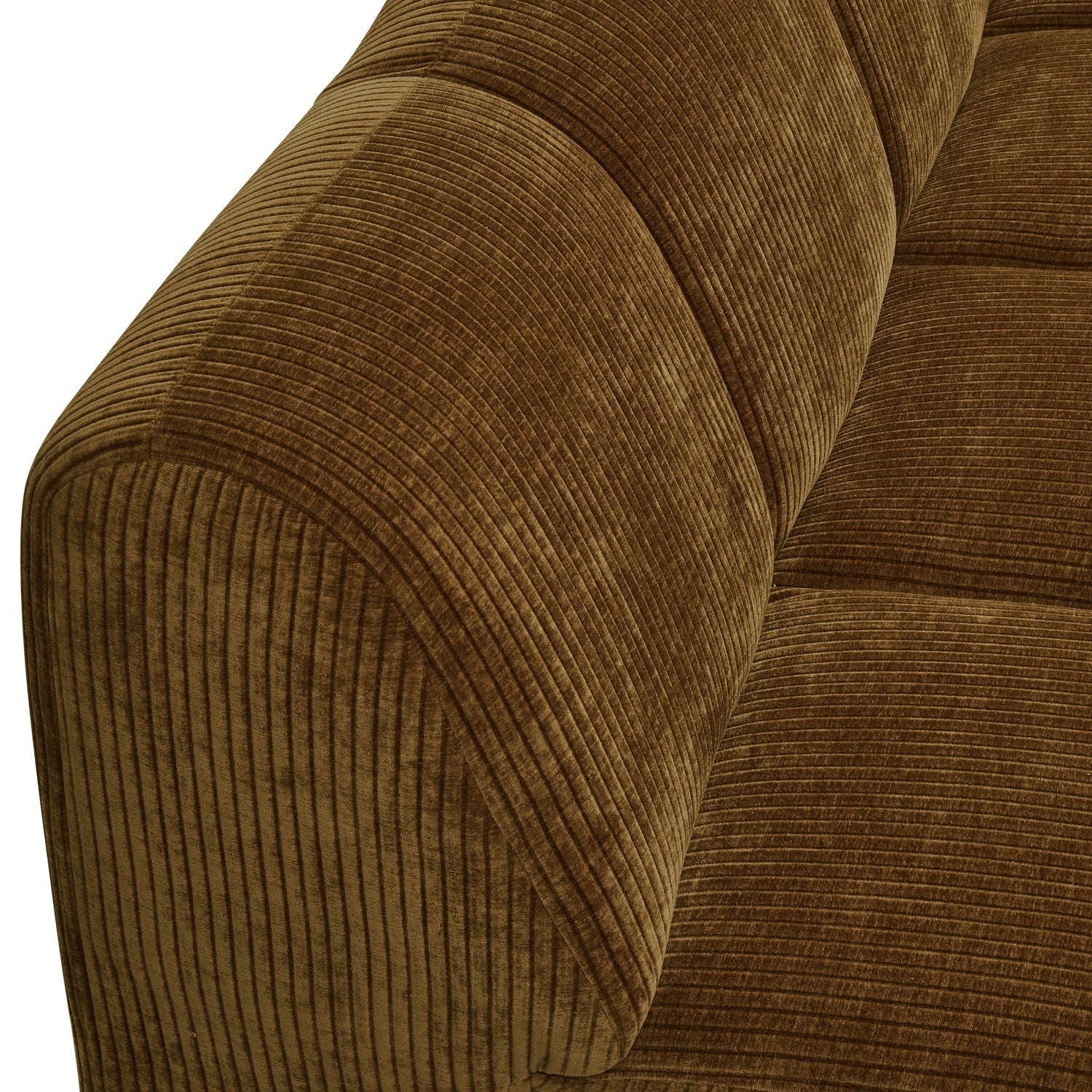 Modulárna pohovka MOJO - 2-miestny prvok tmavý medový zamat