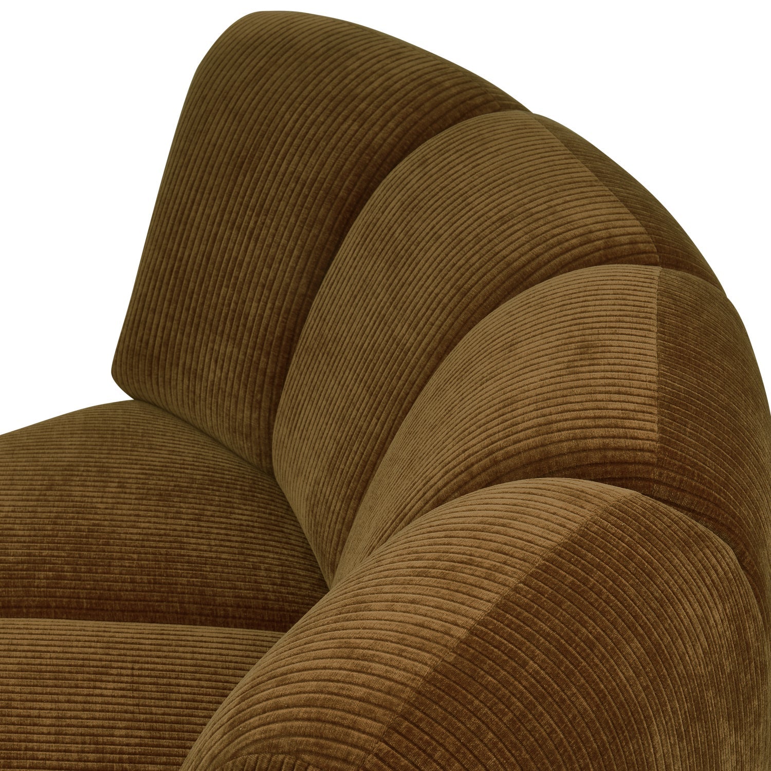 MOJO modular sofa - dark honey corduroy corner element