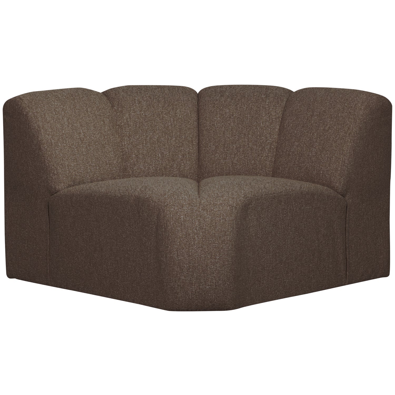MOJO modular sofa - dark brown bouclé corner element