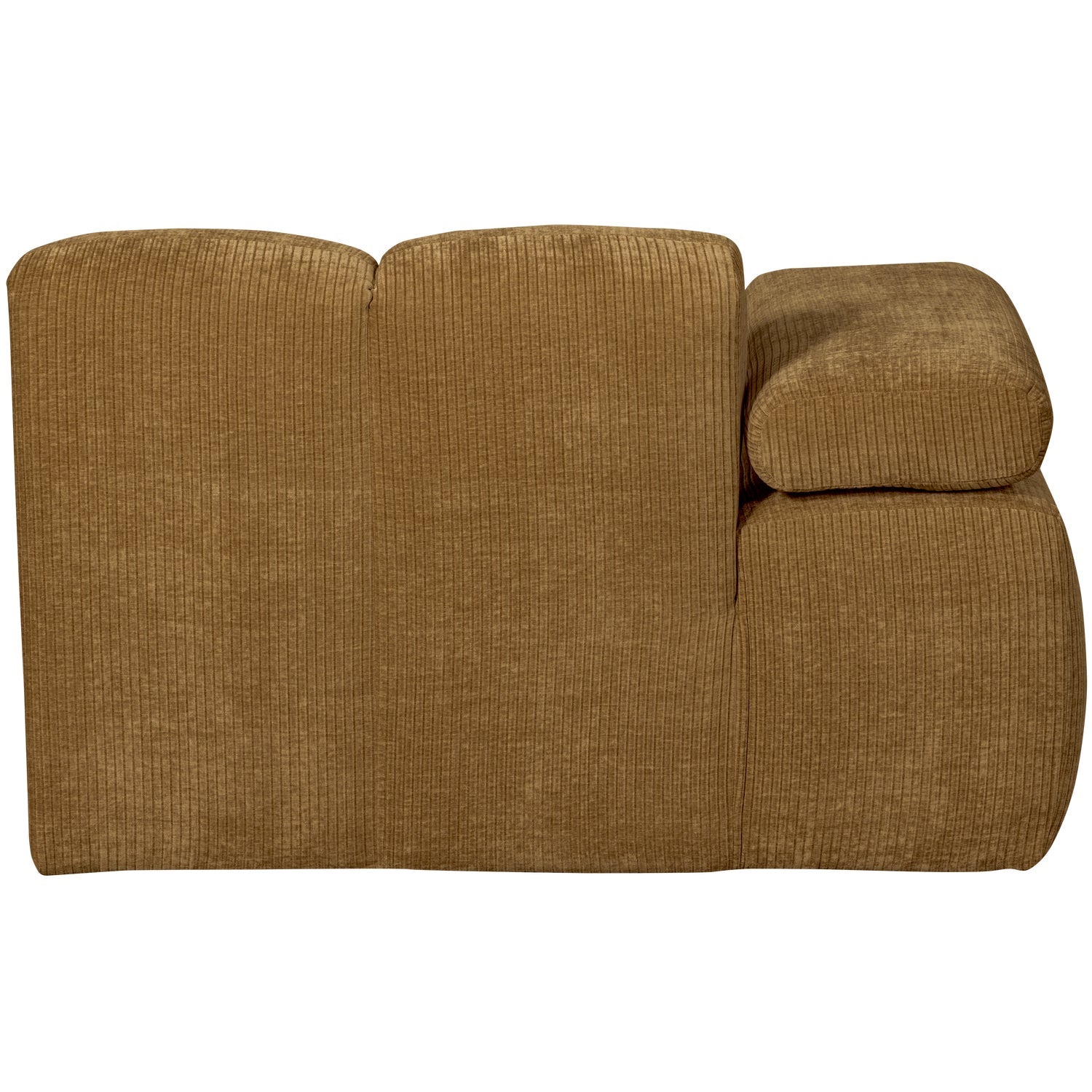 Modulárna pohovka MOJO - ľavostranný ležadlo tmavý medový zamat