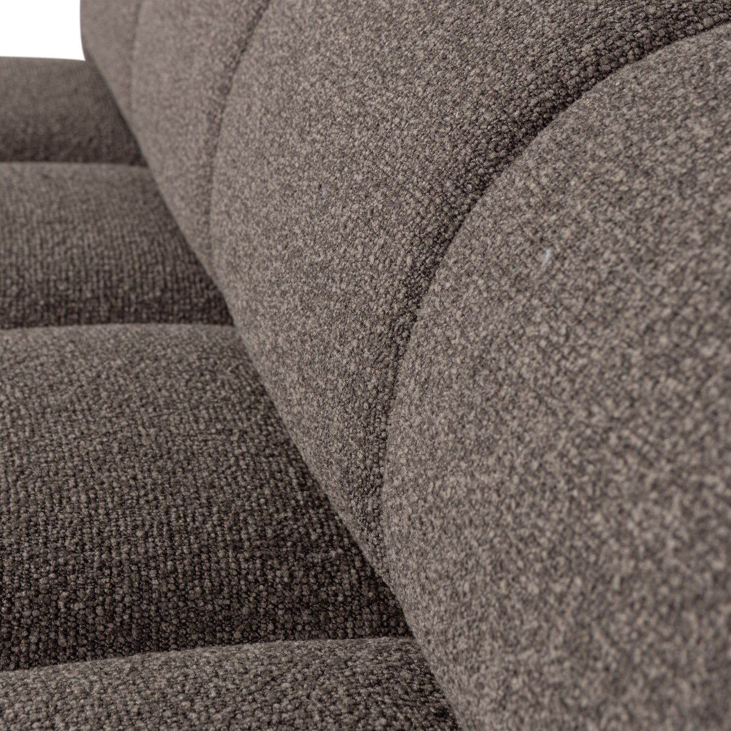 MOJO BENCH Modular Sofa - 3-Seater Brown Bouclé Element