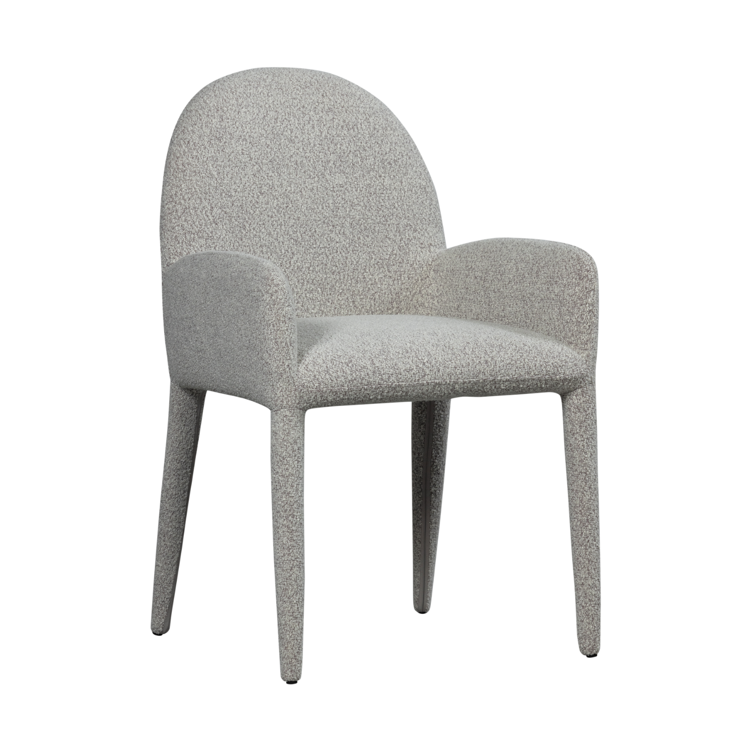 Stolička ELEGANCE šedý bouclé
