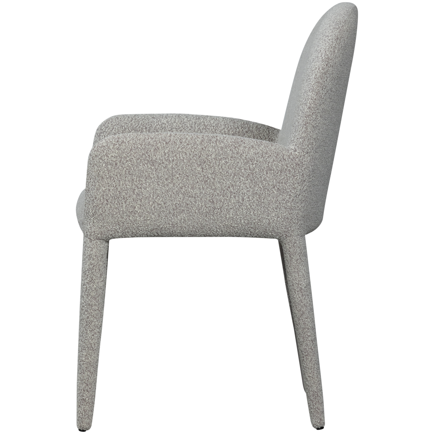 Stolička ELEGANCE šedý bouclé