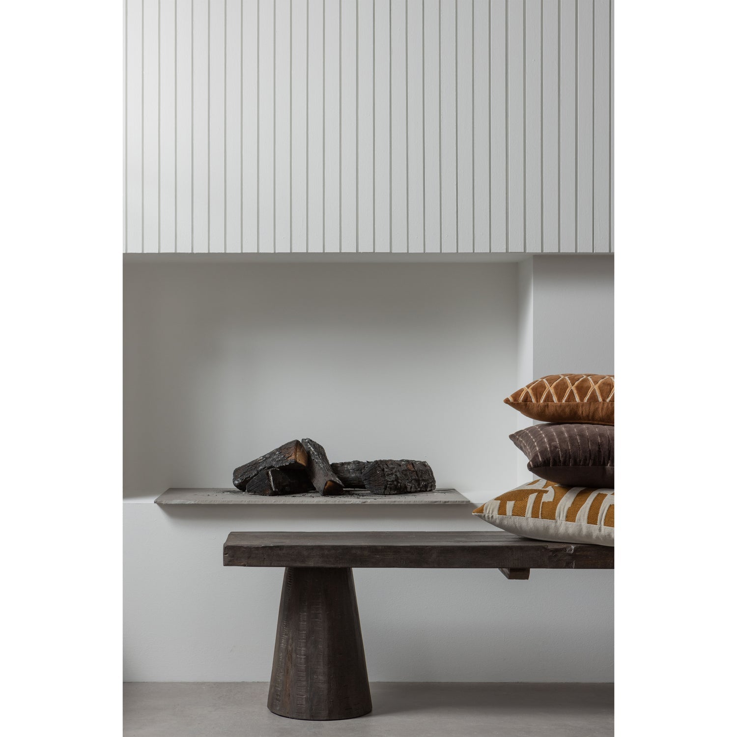 Lavica CLYDE tmavohnedá