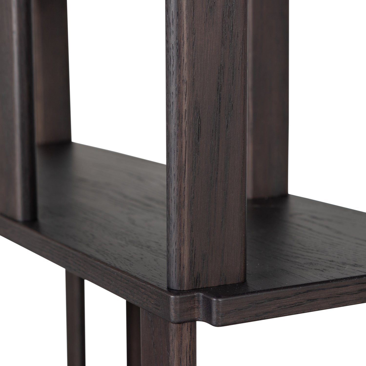 Regál RISS tmavohnedý