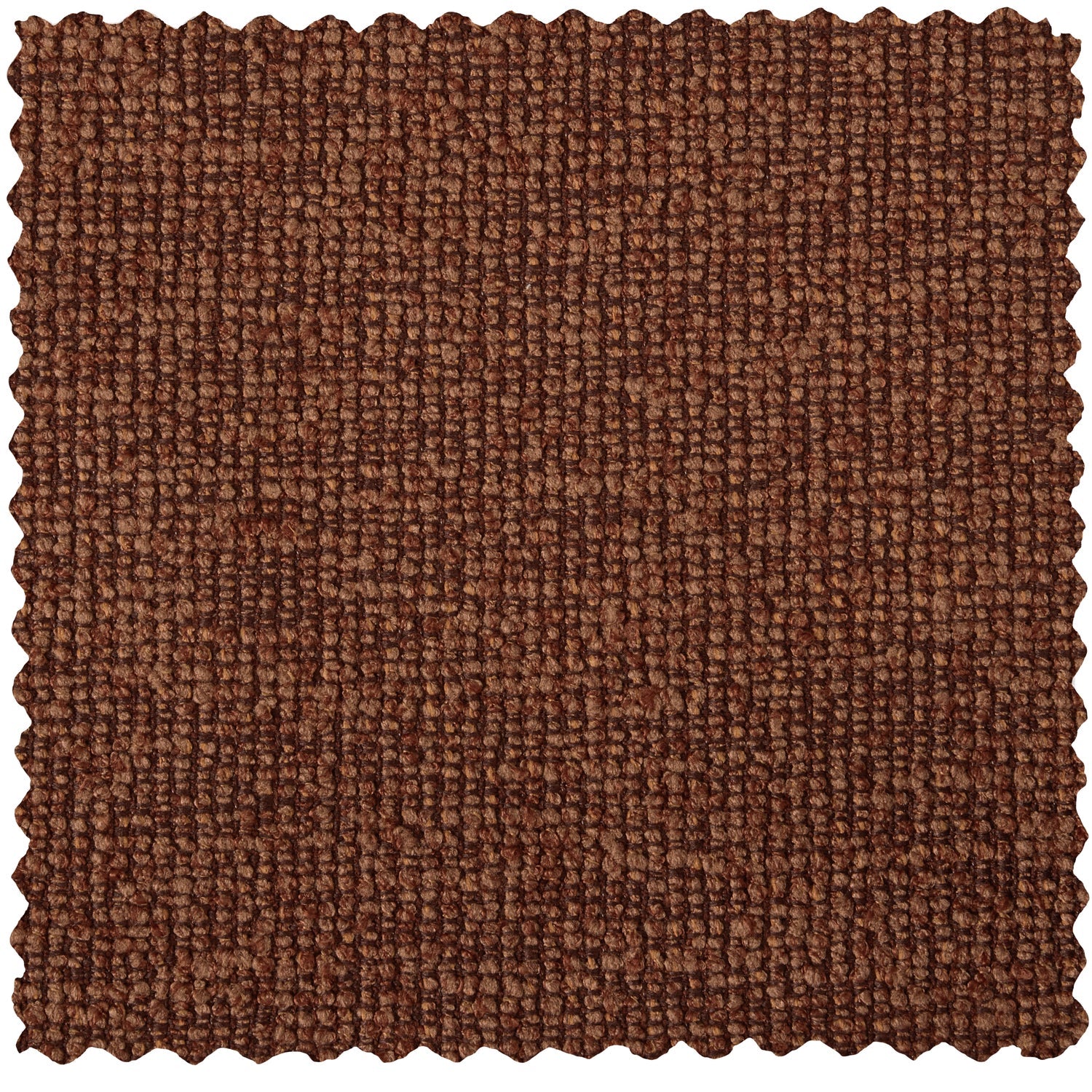 Left-facing 2-seater Sofa MOJO rust brown mélange boucle
