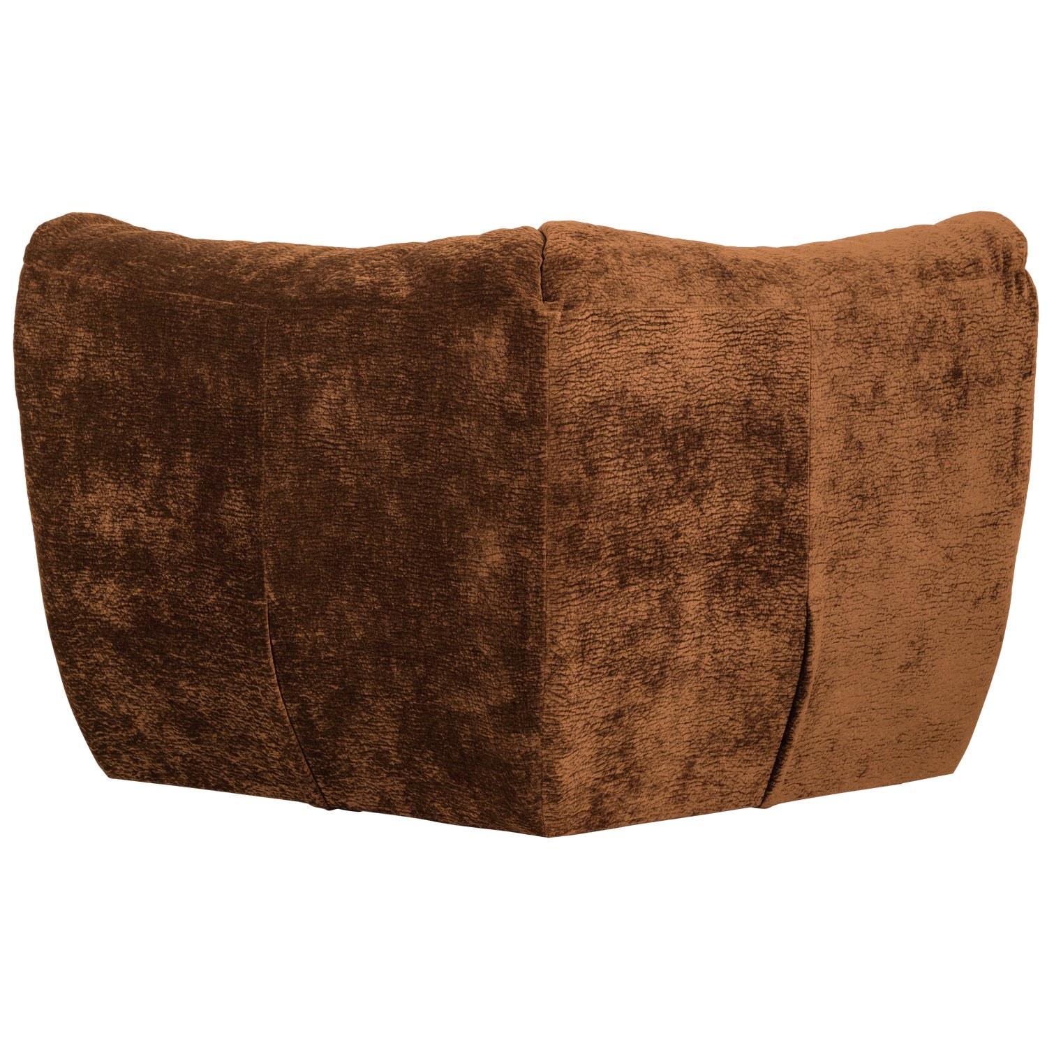 Sofa modulárna BAGGY 3D - rohový prvok hnedý