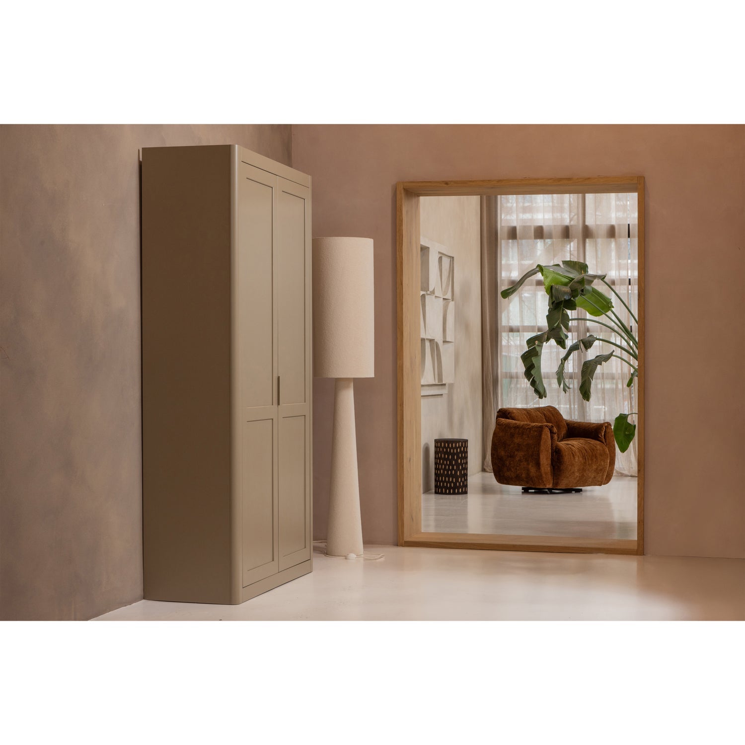 Otočný fotel BAGGY 3D hnedý