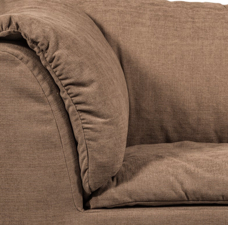 Modulárna pohovka BAGGY - rohový prvok hnedý