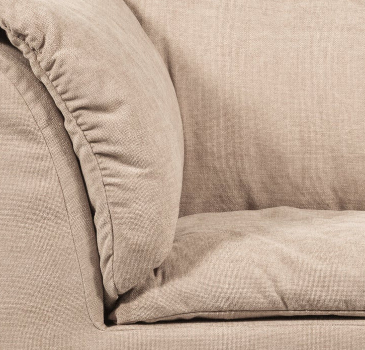 Sofa modulárna BAGGY - rohový prvok pieskový