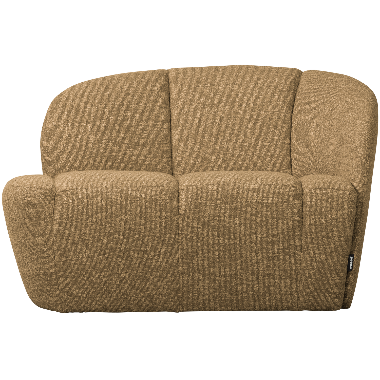 Sofa pravostranná 2-osobová MOJO medový melír boucle