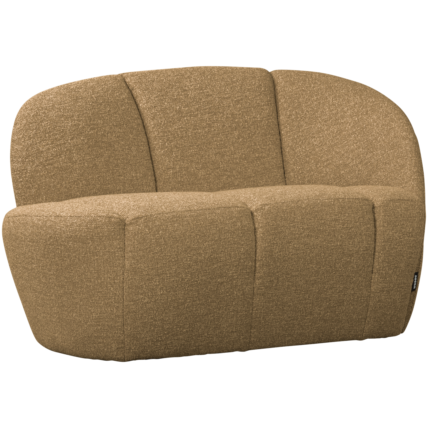 Sofa pravostranná 2-osobová MOJO medový melír boucle
