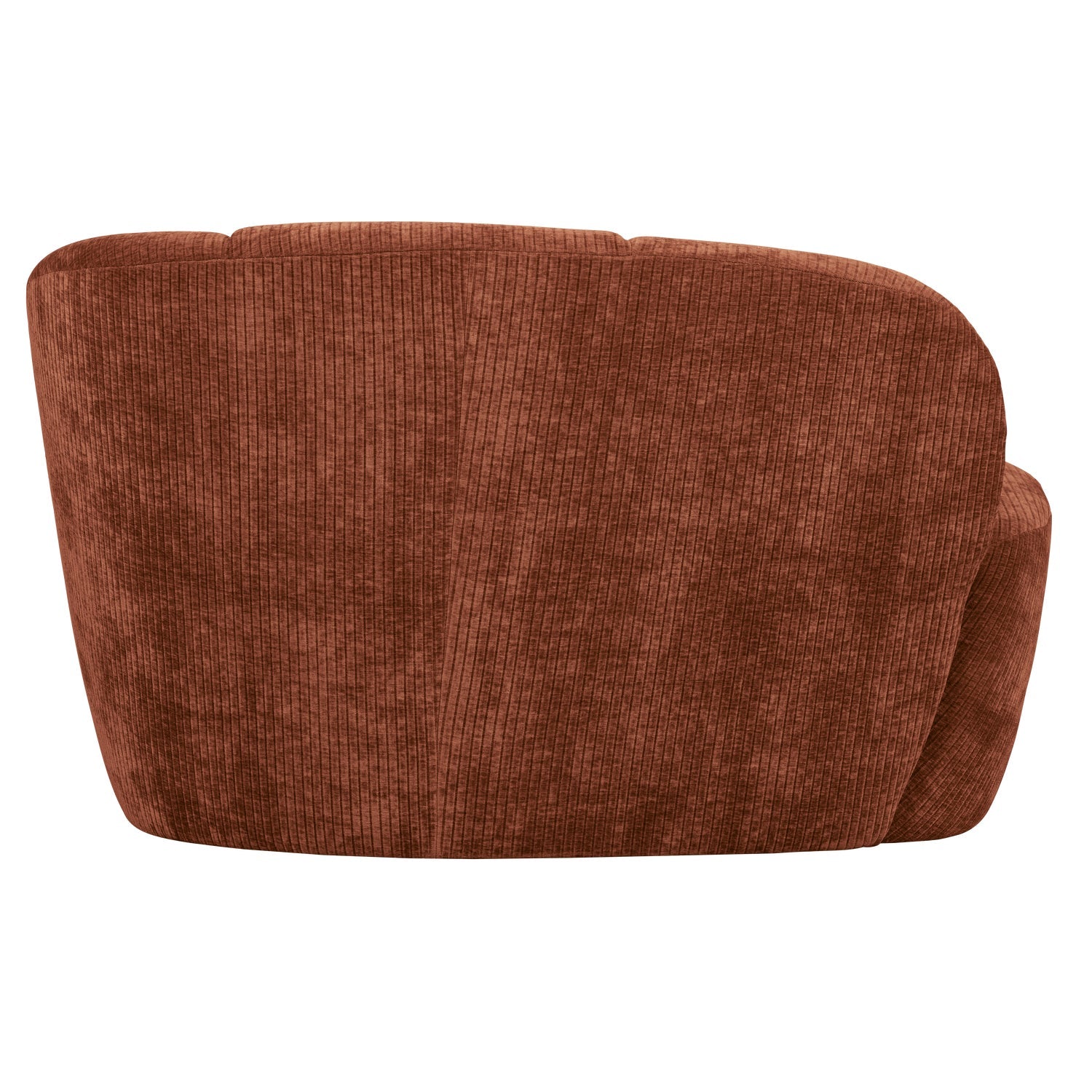 Sofa prawostronna 2-osobowa MOJO brązowy sztruks