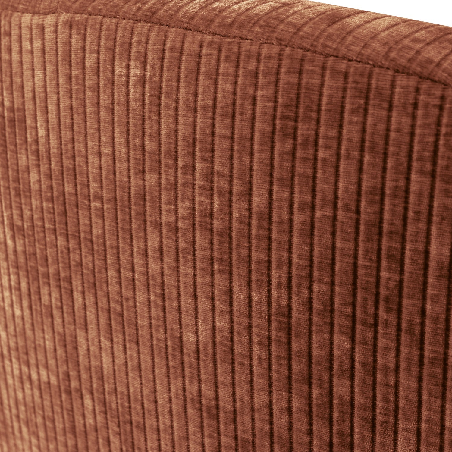 Sofa prawostronna 2-osobowa MOJO brązowy sztruks